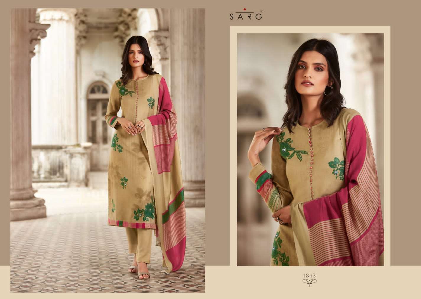 Aromatic Meadow By Sarg Beautiful Stylish Festive Suits Fancy Colorful Casual Wear & Ethnic Wear & Ready To Wear Pure Lawn Cotton Print Dresses At Wholesale Price