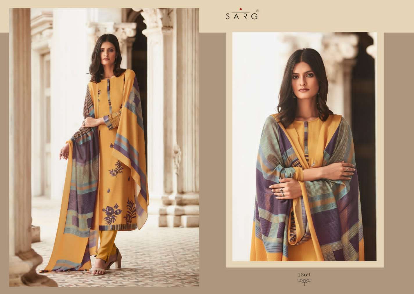 Aromatic Meadow By Sarg Beautiful Stylish Festive Suits Fancy Colorful Casual Wear & Ethnic Wear & Ready To Wear Pure Lawn Cotton Print Dresses At Wholesale Price