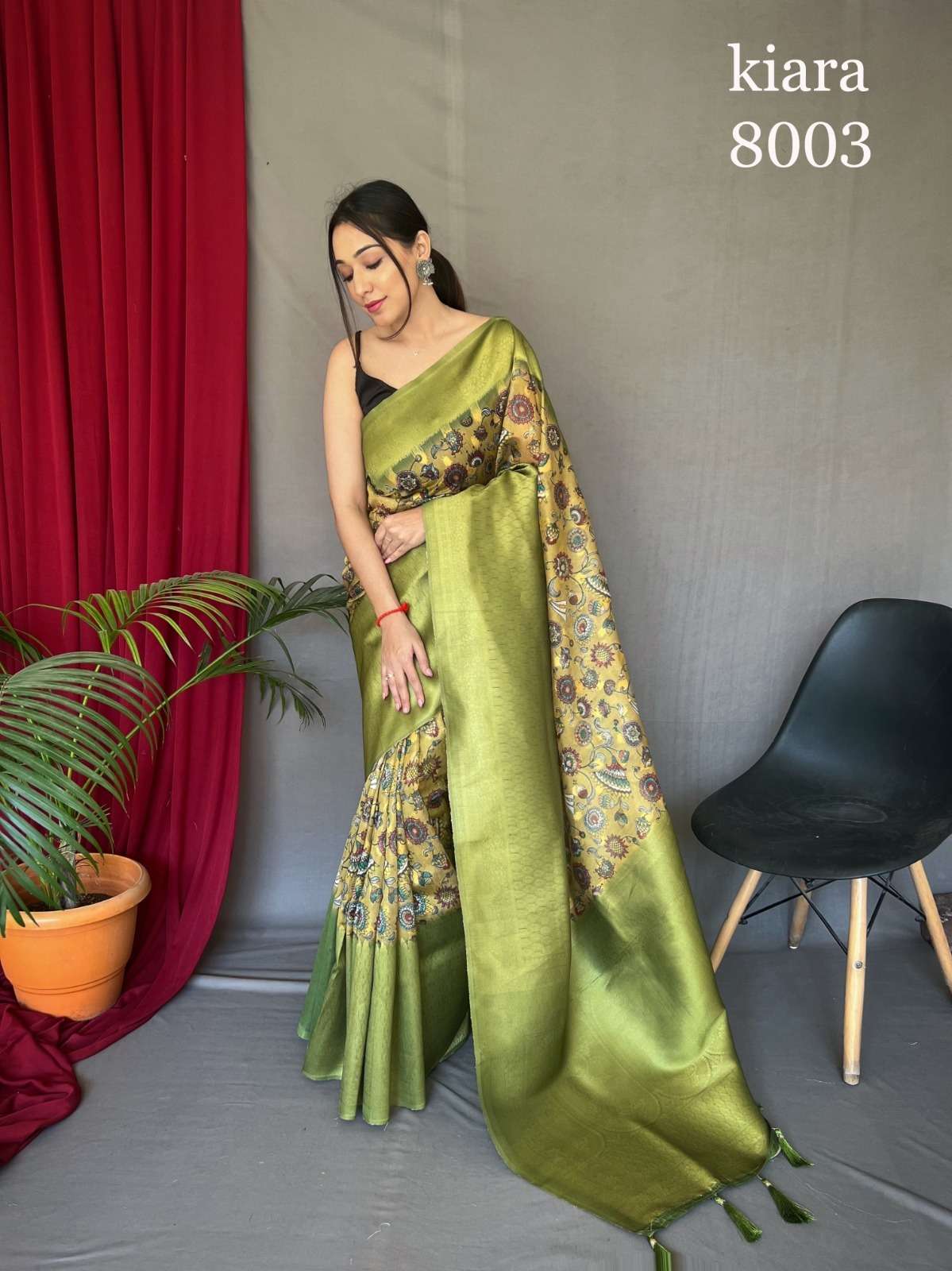 Kiara By Fashion Lab 8001 To 8005 Series Indian Traditional Wear Collection Beautiful Stylish Fancy Colorful Party Wear & Occasional Wear Organza Sarees At Wholesale Price