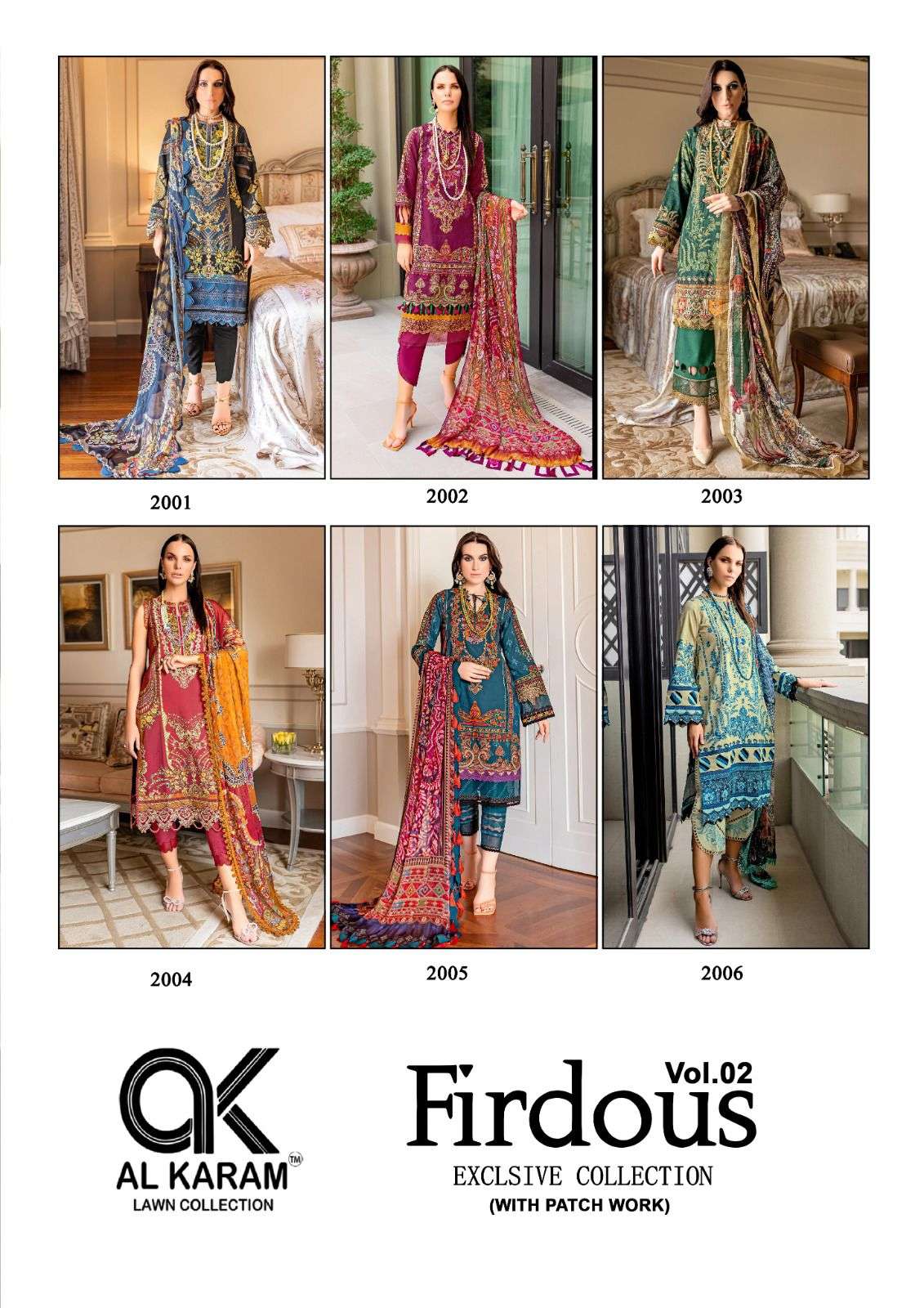 Firdous Vol-2 By Al Karam Lawn Collection 2001 To 2006 Series Beautiful Stylish Pakistani Suits Fancy Colorful Casual Wear & Ethnic Wear & Ready To Wear Soft Cotton Dresses At Wholesale Price