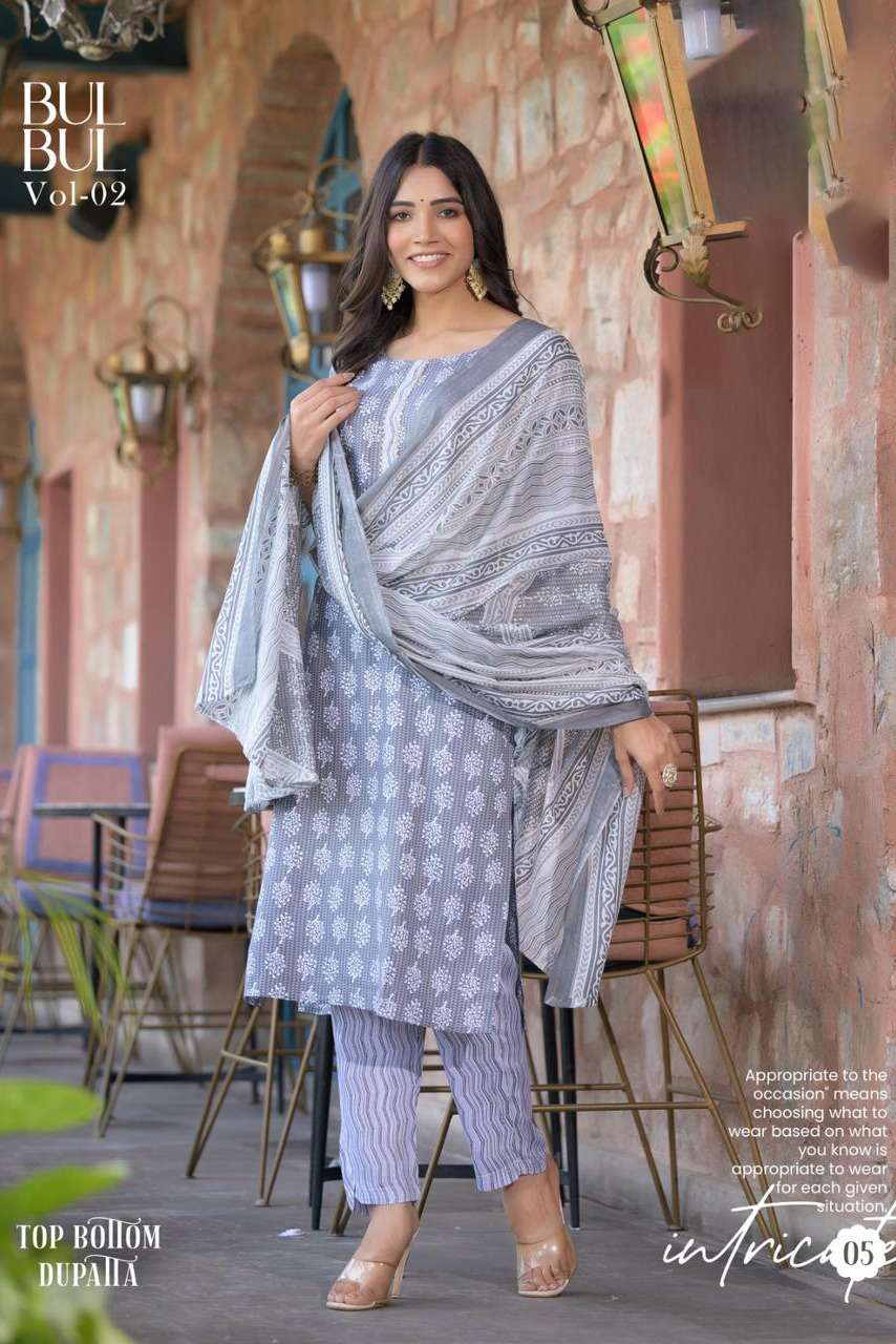 Bulbul Vol-2 By Fashid Wholesale 01 To 08 Series Designer Festive Suits Collection Beautiful Stylish Fancy Colorful Party Wear & Occasional Wear Rayon Print Dresses At Wholesale Price