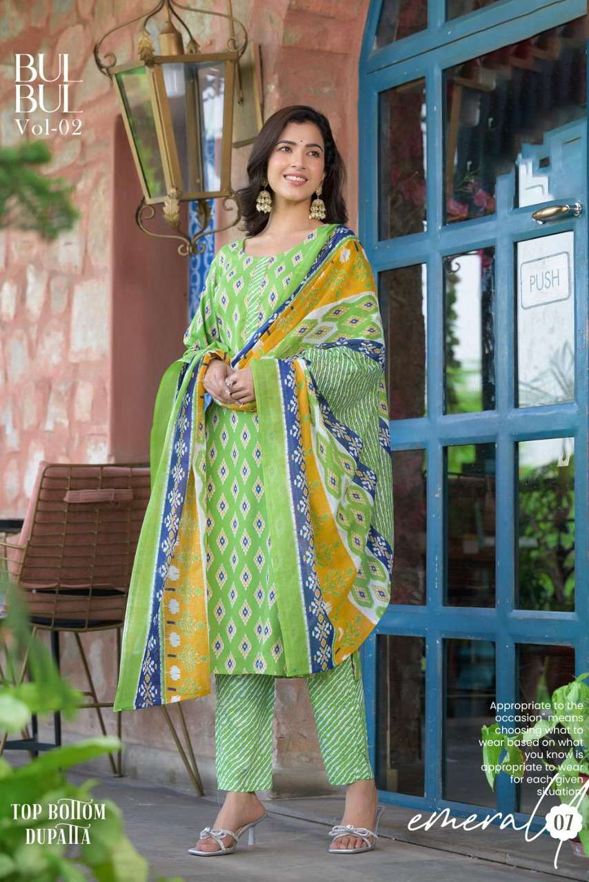 Bulbul Vol-2 By Fashid Wholesale 01 To 08 Series Designer Festive Suits Collection Beautiful Stylish Fancy Colorful Party Wear & Occasional Wear Rayon Print Dresses At Wholesale Price