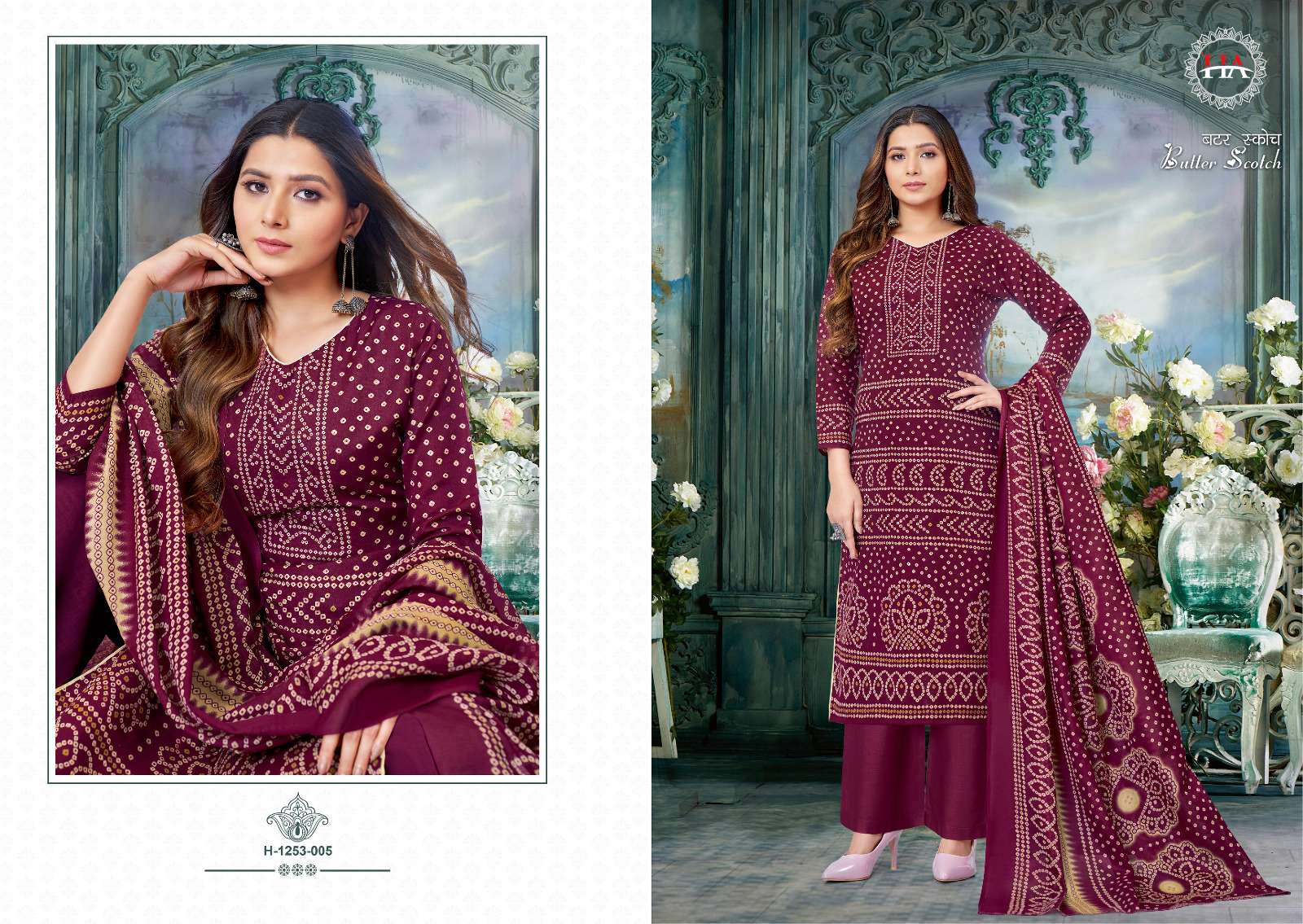 Butter Scotch By Hasrhit Fashion Hub 1253-001 To 1253-010 Series Beautiful Suits Colorful Stylish Fancy Casual Wear & Ethnic Wear Pure Cotton Print Dresses At Wholesale Price