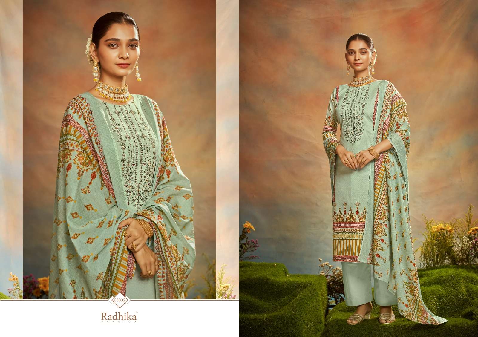 Mussaret Vol-23 By Radhika Fashion 65001 To 65006 Designer Festive Suits Collection Beautiful Stylish Fancy Colorful Party Wear & Occasional Wear Cambric Cotton With Embroidered Dresses At Wholesale Price