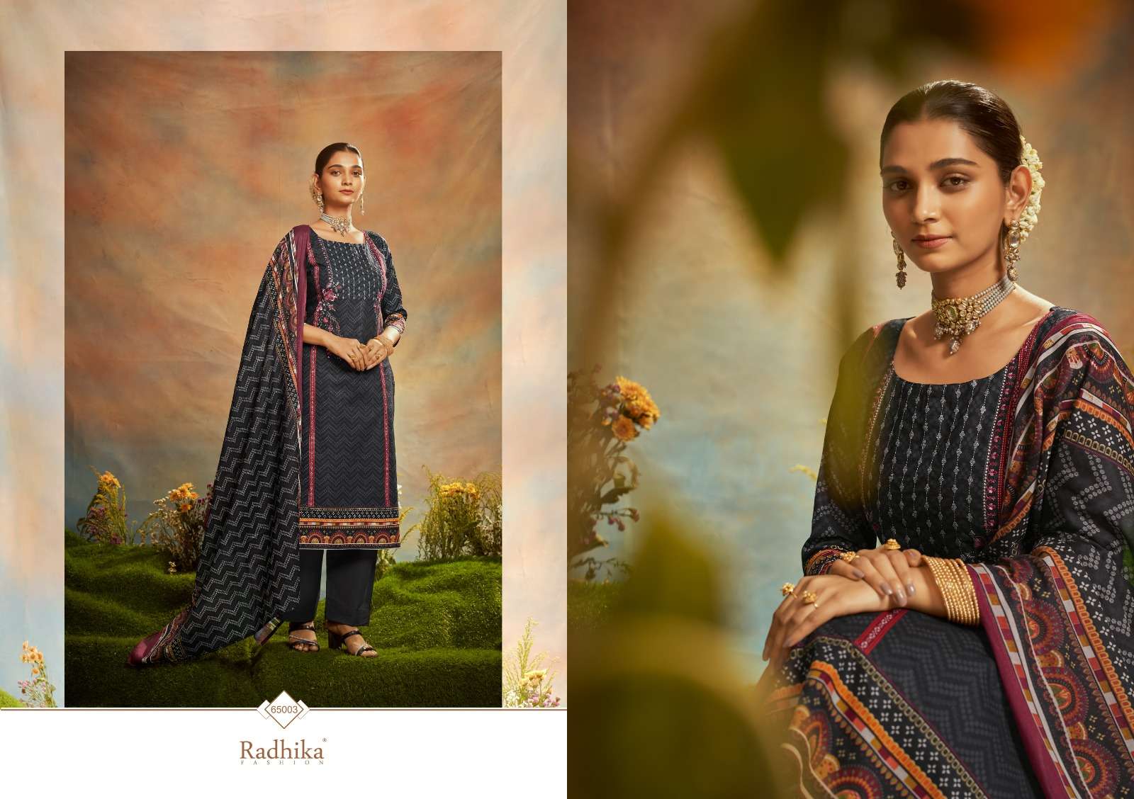 Mussaret Vol-23 By Radhika Fashion 65001 To 65006 Designer Festive Suits Collection Beautiful Stylish Fancy Colorful Party Wear & Occasional Wear Cambric Cotton With Embroidered Dresses At Wholesale Price