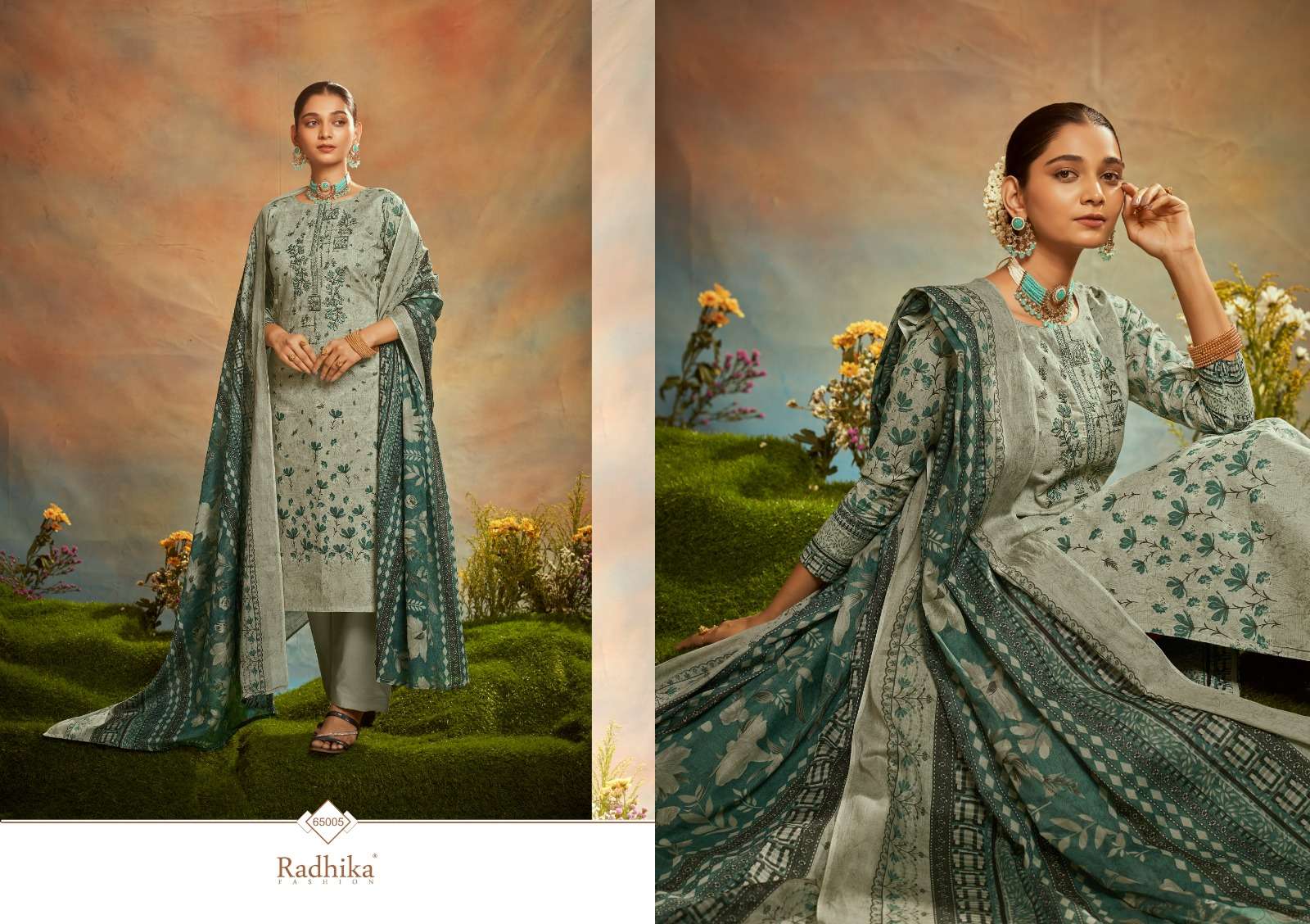 Mussaret Vol-23 By Radhika Fashion 65001 To 65006 Designer Festive Suits Collection Beautiful Stylish Fancy Colorful Party Wear & Occasional Wear Cambric Cotton With Embroidered Dresses At Wholesale Price