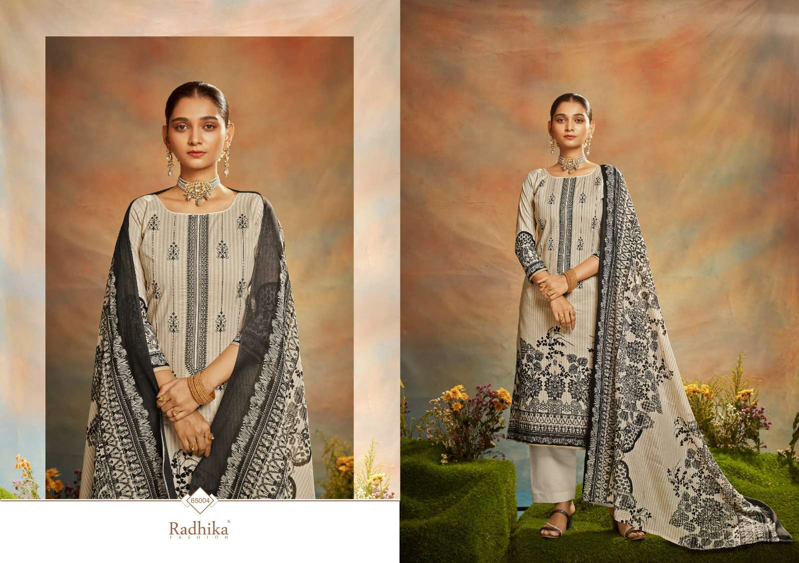 Mussaret Vol-23 By Radhika Fashion 65001 To 65006 Designer Festive Suits Collection Beautiful Stylish Fancy Colorful Party Wear & Occasional Wear Cambric Cotton With Embroidered Dresses At Wholesale Price