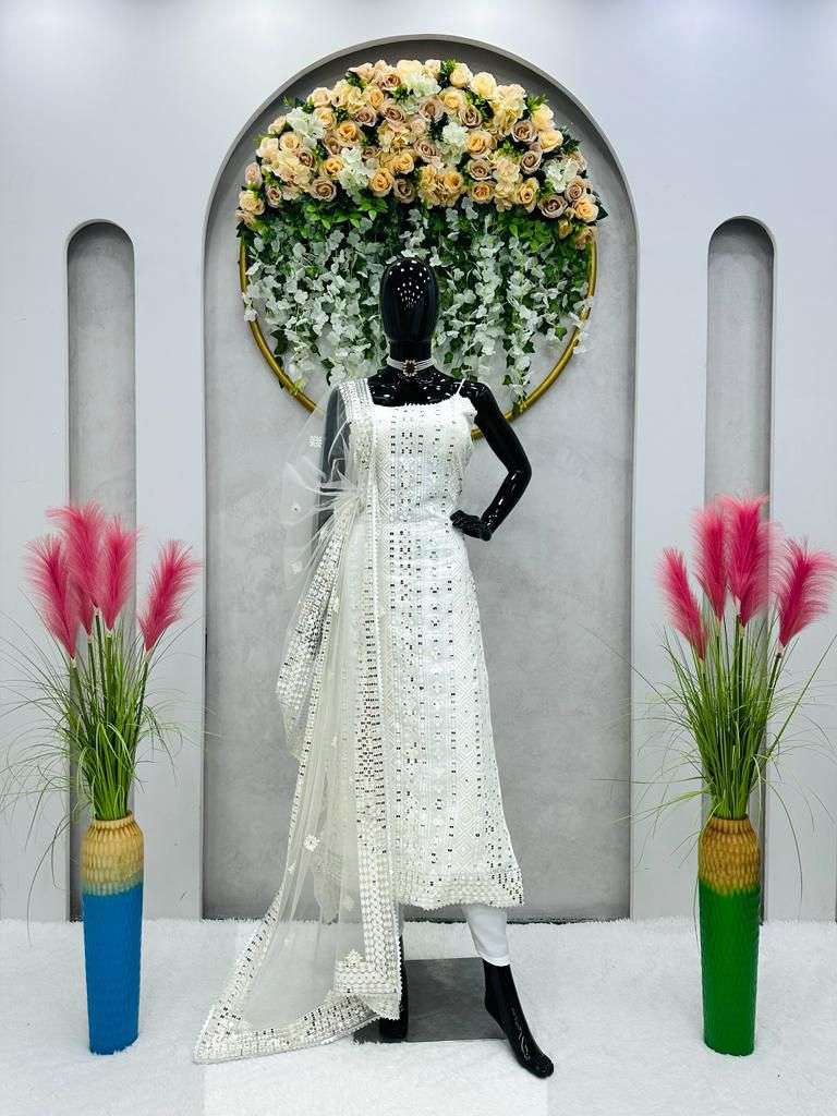 5562 By Fashid Wholesale Kd Designer Festive Suits Beautiful Fancy Colorful Stylish Party Wear & Occasional Wear Faux Georgette Embroidered Dresses At Wholesale Price
