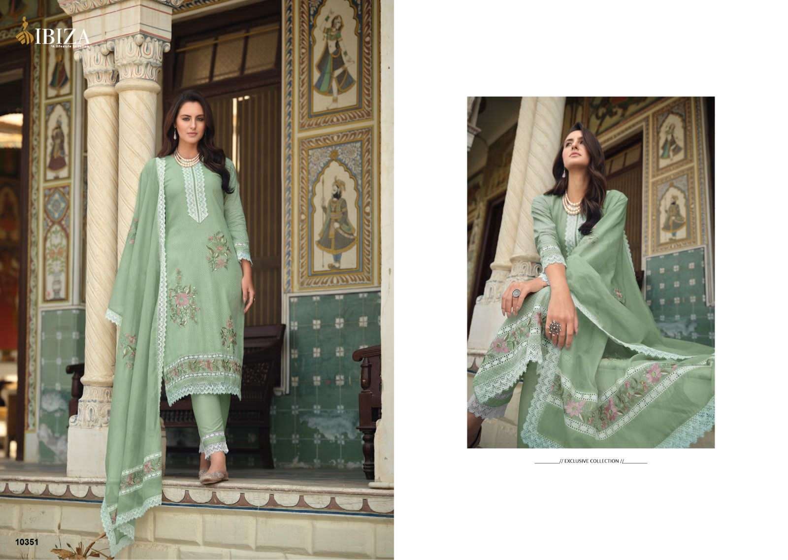 Raysa By Ibiza 10347 To 10354 Series Beautiful Suits Colorful Stylish Fancy Casual Wear & Ethnic Wear Pure Linen Cotton Dresses At Wholesale Price
