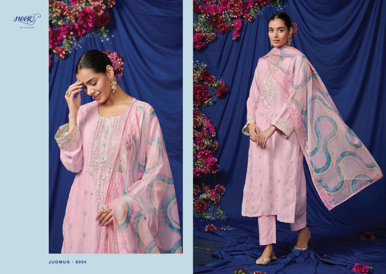 Jugmug By Kimora Fashion 8991 To 8998 Series Beautiful Festive Suits Stylish Colorful Fancy Casual Wear & Ethnic Wear Pure Cotton Lawn Print With Embroidered Dresses At Wholesale Price