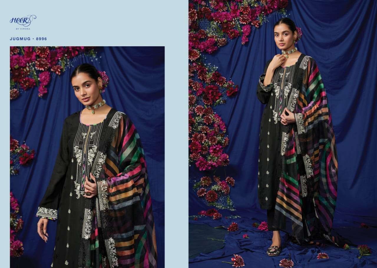 Jugmug By Kimora Fashion 8991 To 8998 Series Beautiful Festive Suits Stylish Colorful Fancy Casual Wear & Ethnic Wear Pure Cotton Lawn Print With Embroidered Dresses At Wholesale Price