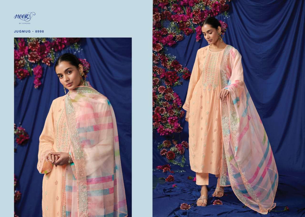 Jugmug By Kimora Fashion 8991 To 8998 Series Beautiful Festive Suits Stylish Colorful Fancy Casual Wear & Ethnic Wear Pure Cotton Lawn Print With Embroidered Dresses At Wholesale Price