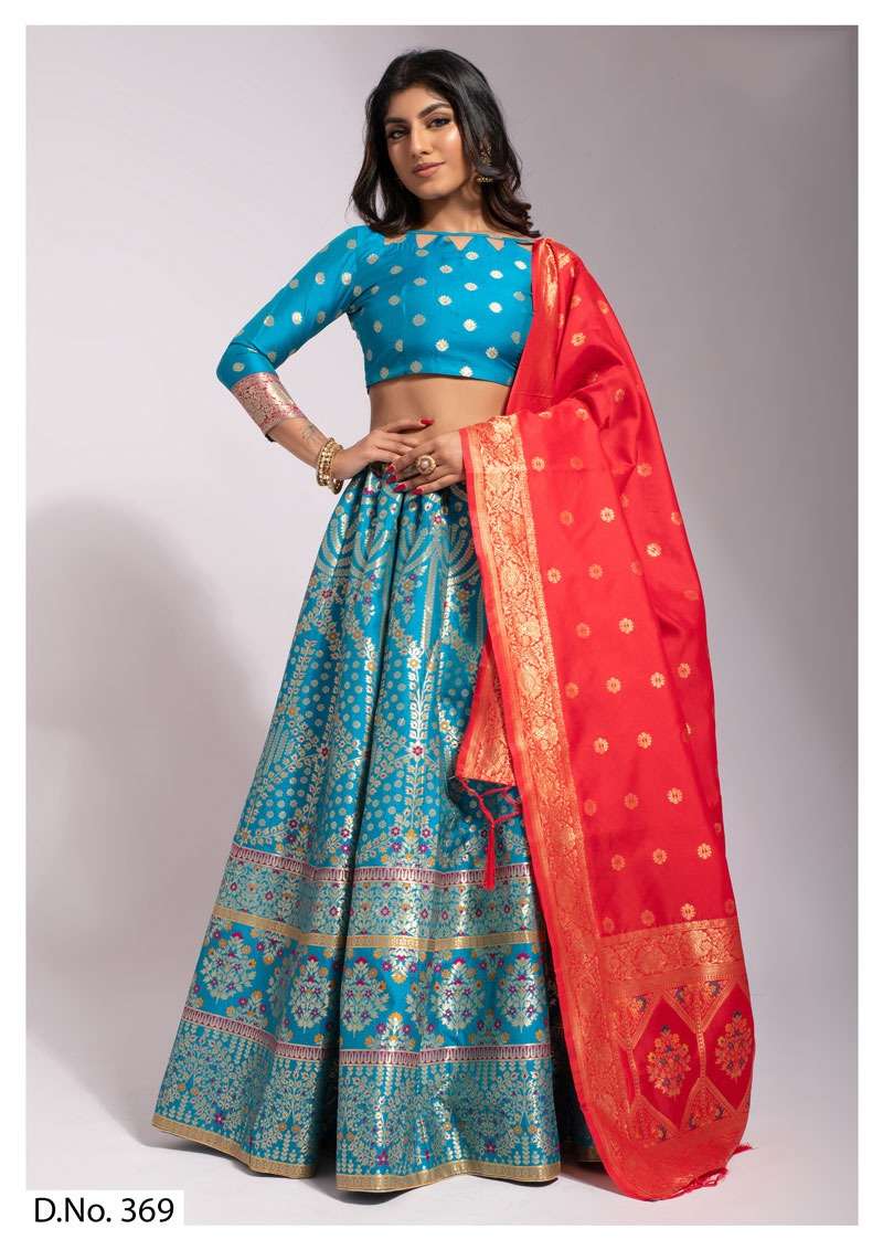 Banarasi Lehenga Vol-1 By Pc 368 To 371 Series Indian Traditional Wear Collection Beautiful Stylish Fancy Colorful Party Wear & Occasional Wear Banarasi Silk Sarees At Wholesale Price