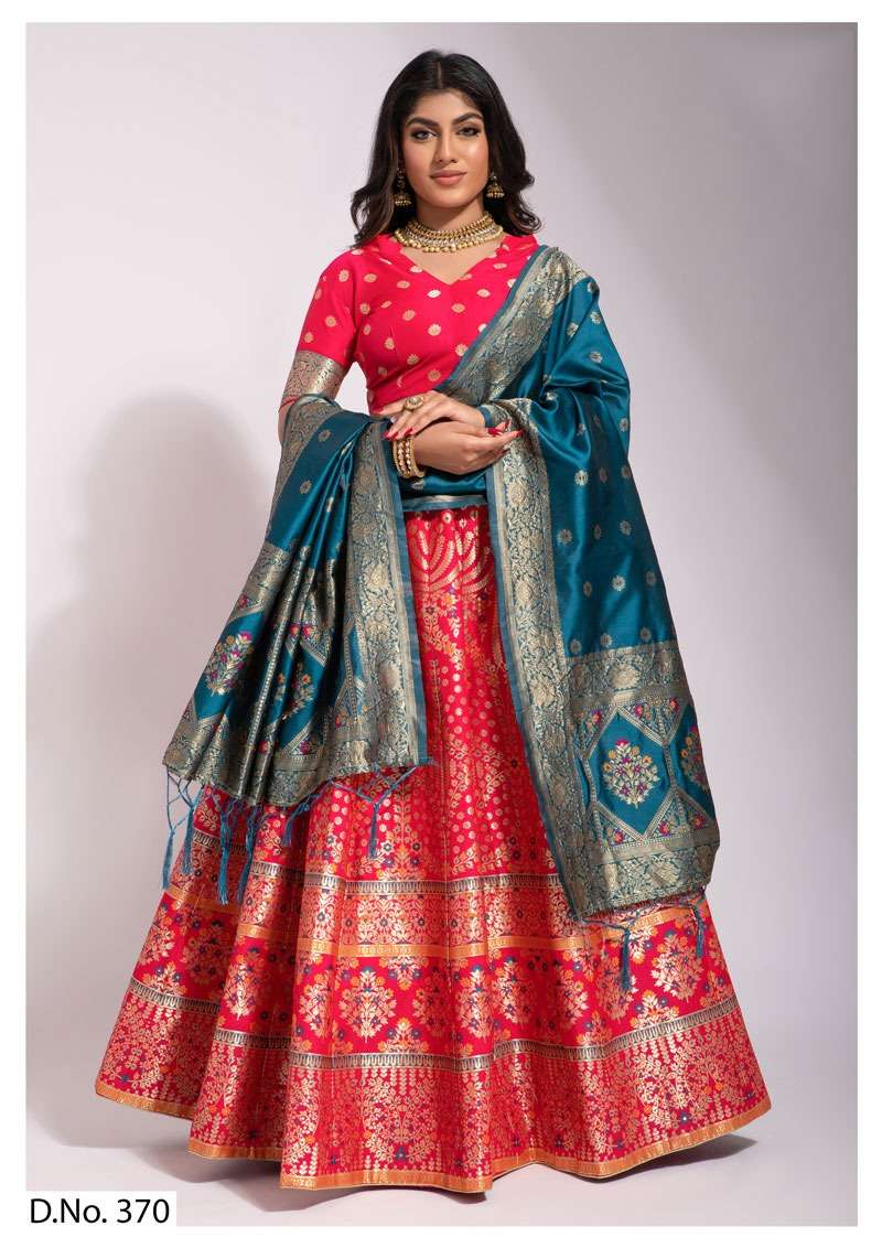 Banarasi Lehenga Vol-1 By Pc 368 To 371 Series Indian Traditional Wear Collection Beautiful Stylish Fancy Colorful Party Wear & Occasional Wear Banarasi Silk Sarees At Wholesale Price
