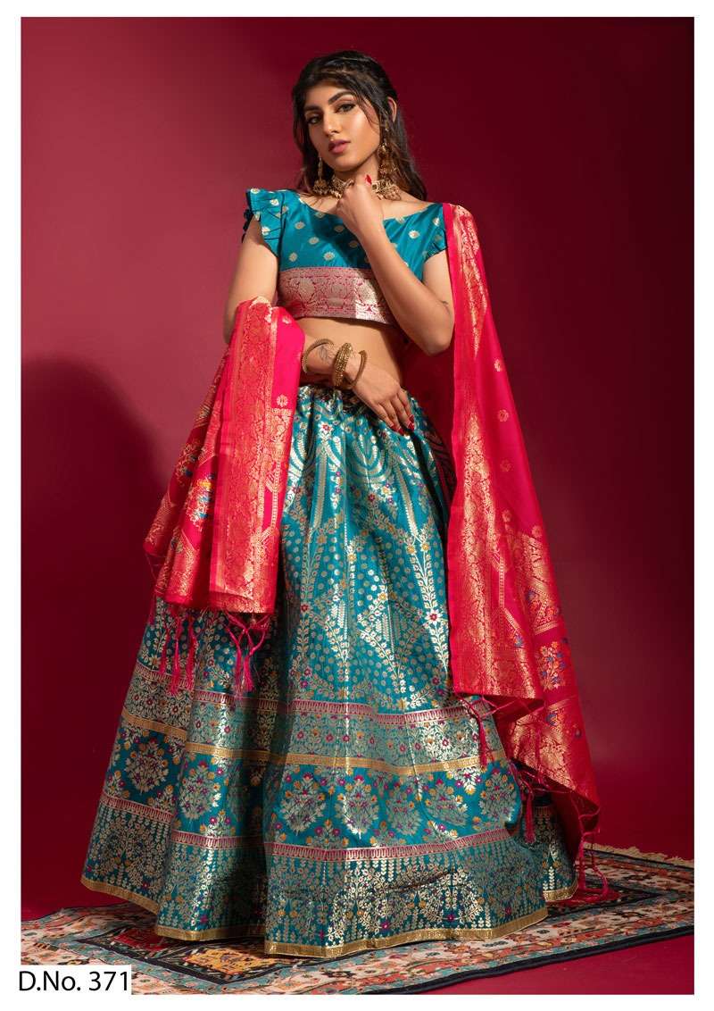 Banarasi Lehenga Vol-1 By Pc 368 To 371 Series Indian Traditional Wear Collection Beautiful Stylish Fancy Colorful Party Wear & Occasional Wear Banarasi Silk Sarees At Wholesale Price