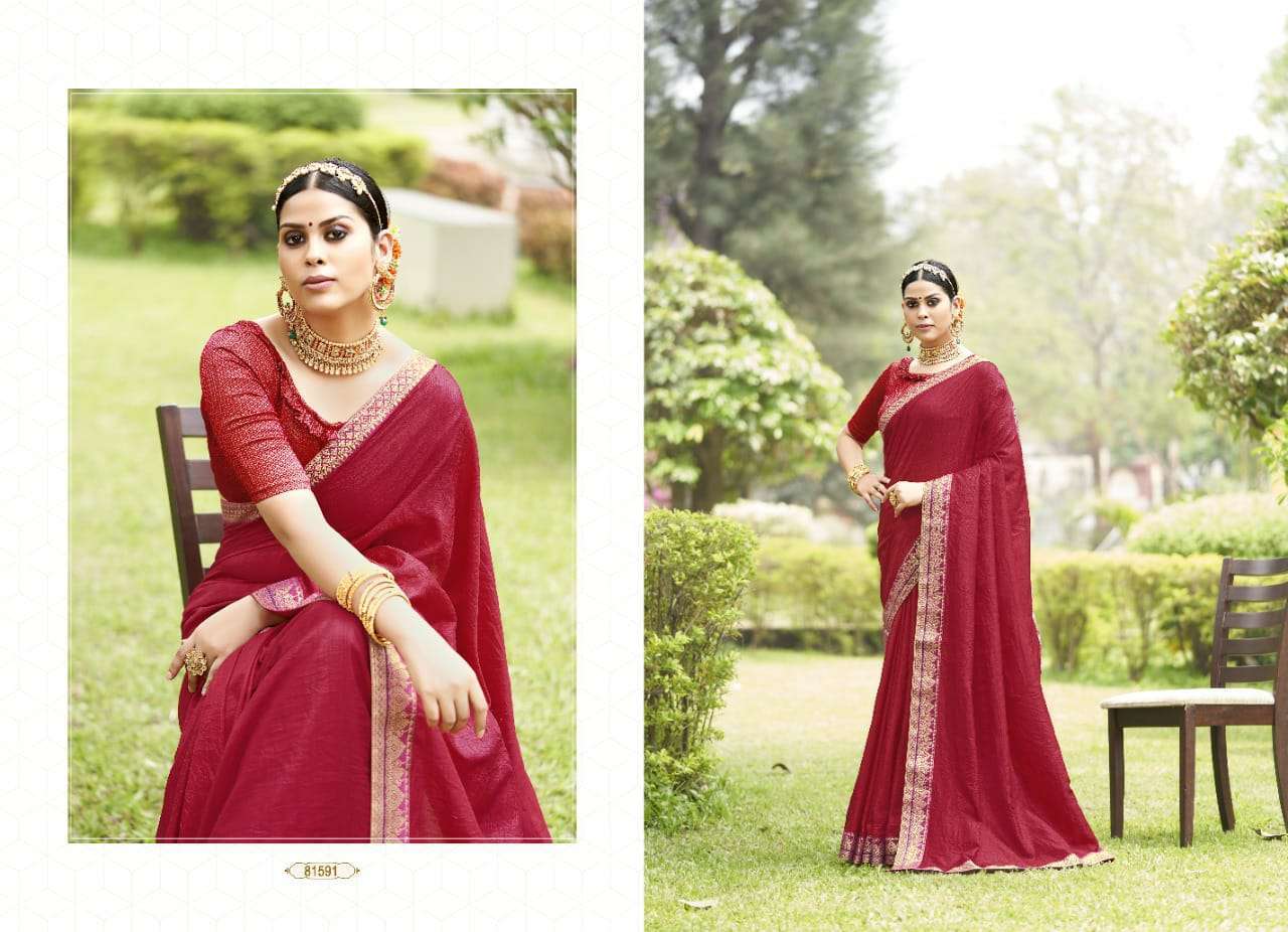 Konka Silk Vol-2 By 5D Designer 81591 To 81598 Series Indian Traditional Wear Collection Beautiful Stylish Fancy Colorful Party Wear & Occasional Wear Vichitra Silk Sarees At Wholesale Price