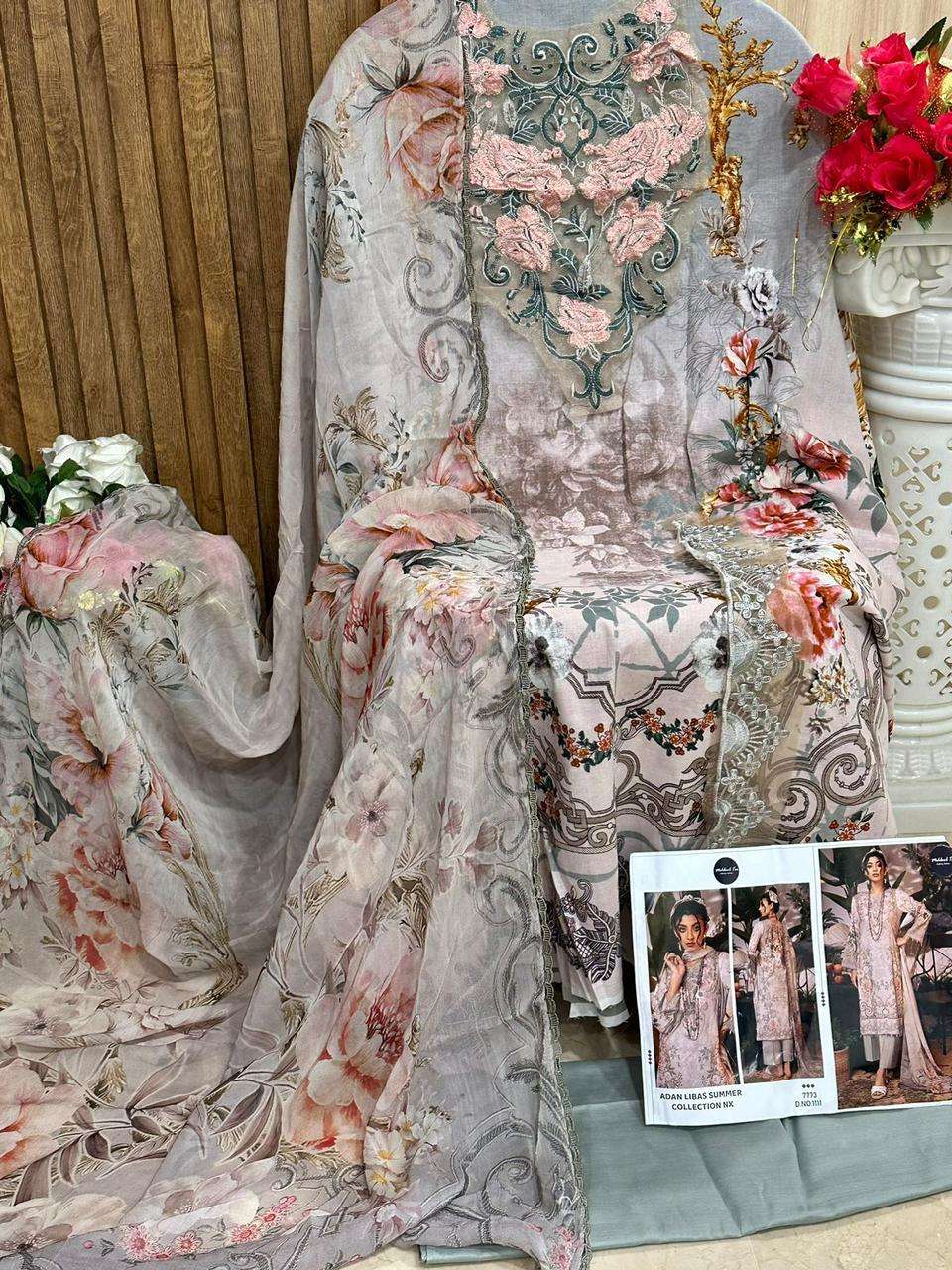 Adan Libas Summer Collection Nx By Mehboob Tex Beautiful Pakistani Suits Colorful Stylish Fancy Casual Wear & Ethnic Wear Pure Cotton Embroidered Dresses At Wholesale Price