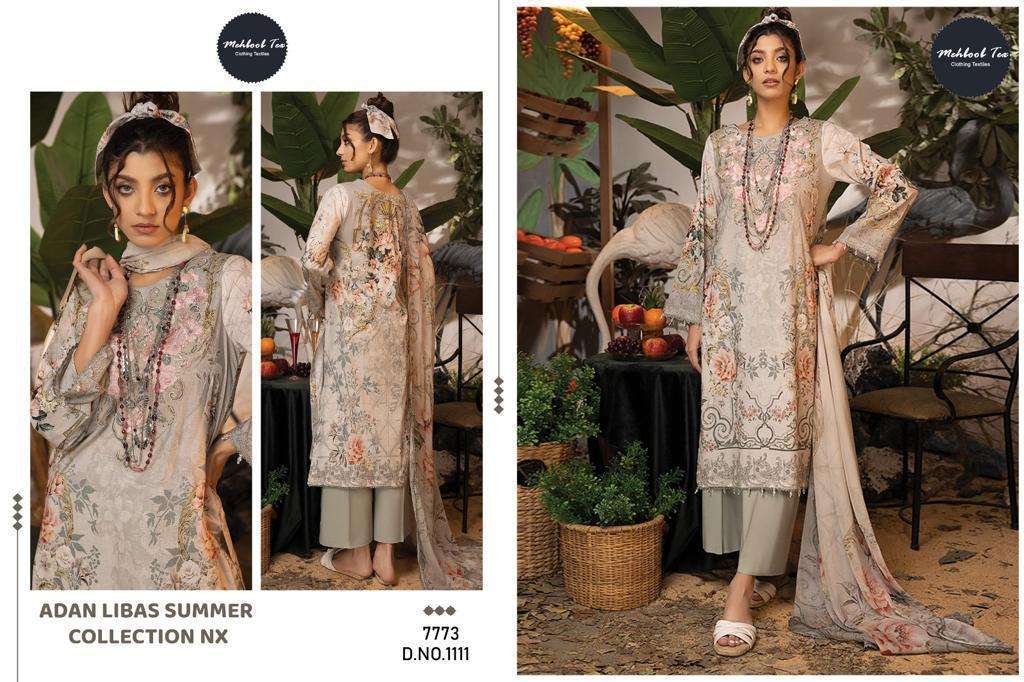 Adan Libas Summer Collection Nx By Mehboob Tex Beautiful Pakistani Suits Colorful Stylish Fancy Casual Wear & Ethnic Wear Pure Cotton Embroidered Dresses At Wholesale Price
