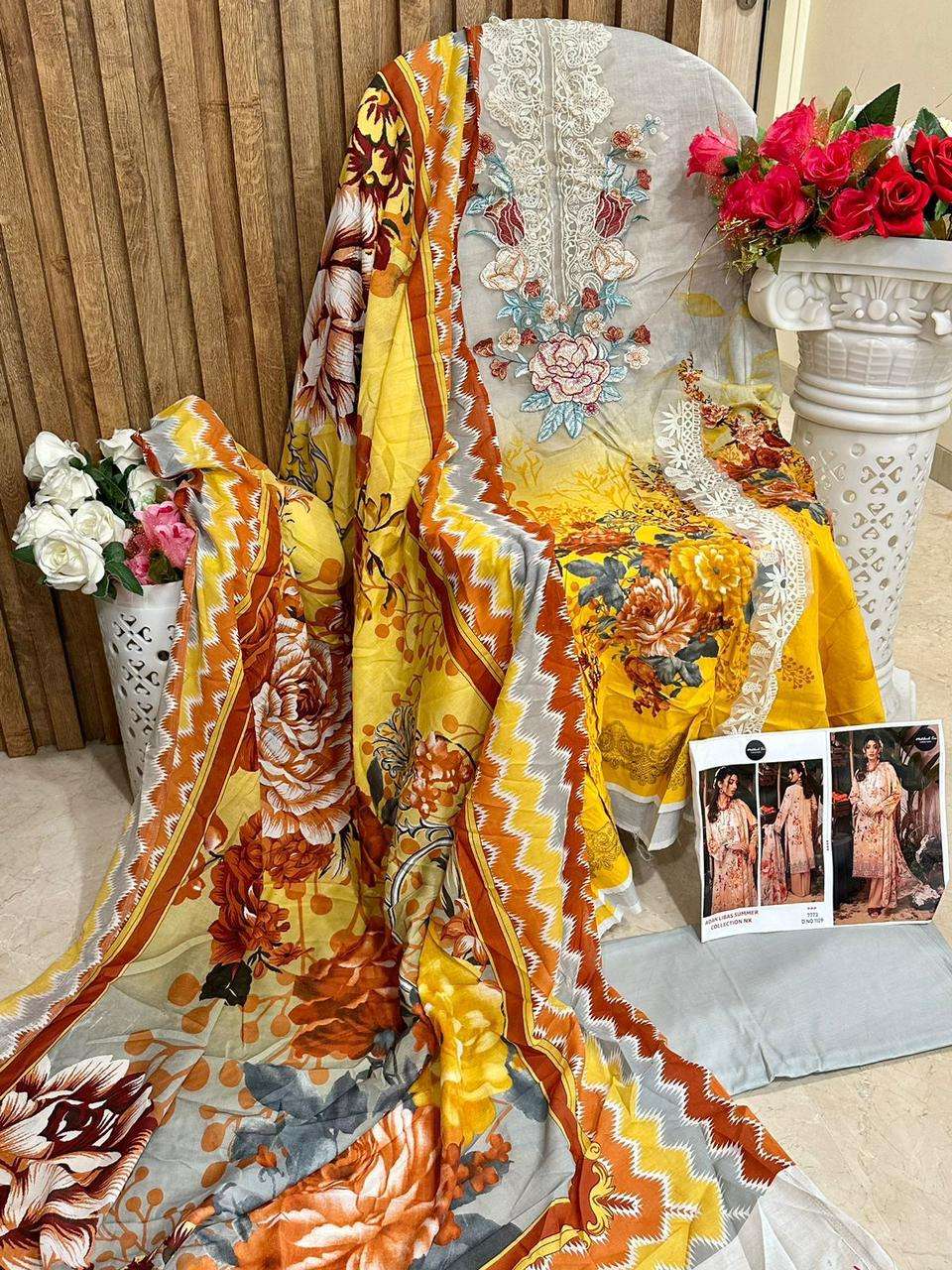 Adan Libas Summer Collection Nx By Mehboob Tex Beautiful Pakistani Suits Colorful Stylish Fancy Casual Wear & Ethnic Wear Pure Cotton Embroidered Dresses At Wholesale Price