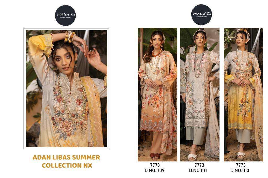 Adan Libas Summer Collection Nx By Mehboob Tex Beautiful Pakistani Suits Colorful Stylish Fancy Casual Wear & Ethnic Wear Pure Cotton Embroidered Dresses At Wholesale Price