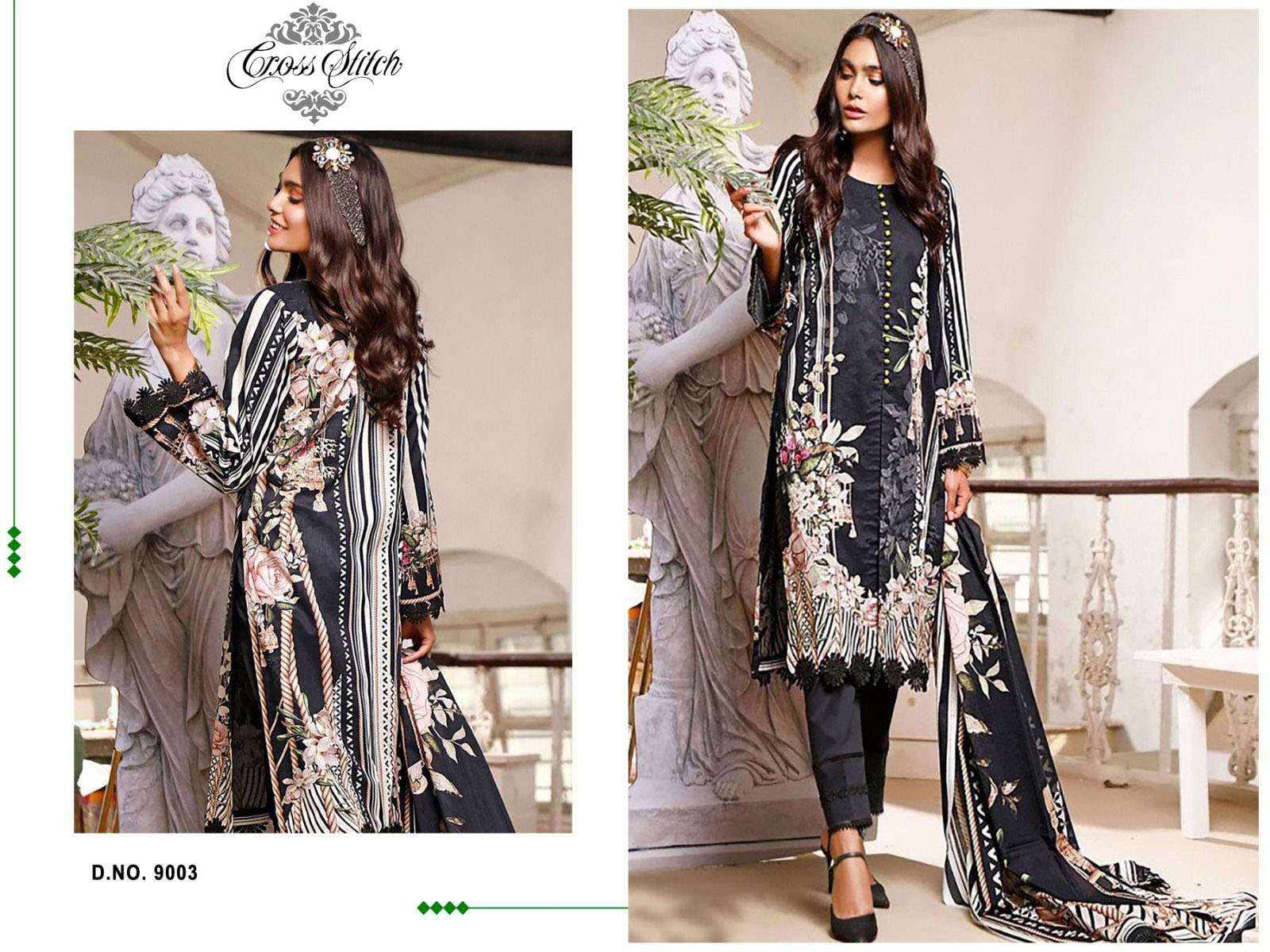 Cross Stitch Hit Design 9003 By Fashid Wholesale Designer Pakistani Suits Beautiful Fancy Stylish Colorful Party Wear & Occasional Wear Cotton With Embroidery Dresses At Wholesale Price