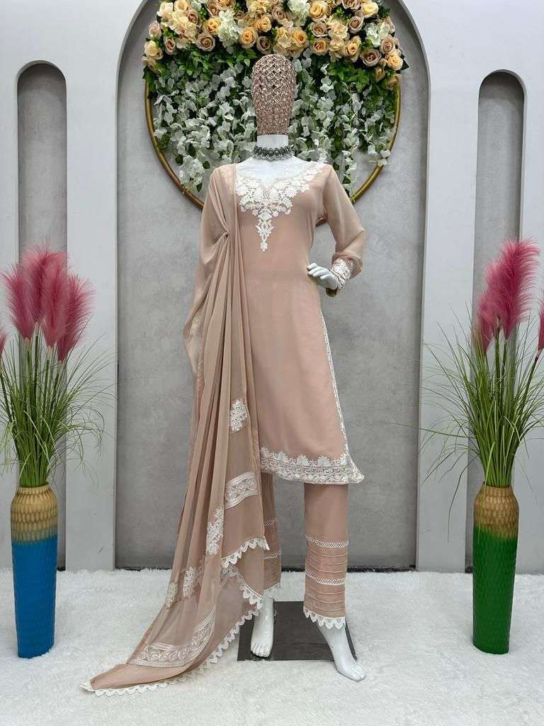 1311 By Fashid Wholesale Designer Festive Suits Beautiful Fancy Colorful Stylish Party Wear & Occasional Wear Faux Georgette Dresses At Wholesale Price