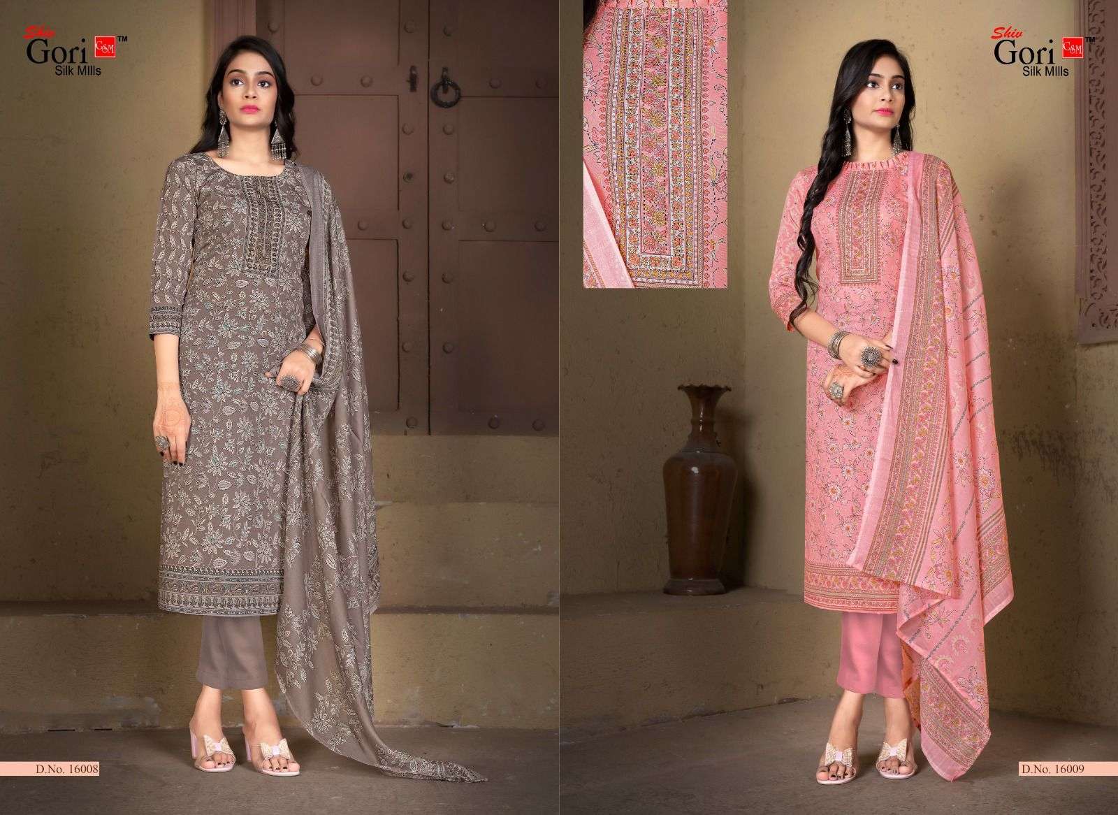 Pakizaa Vol-16 By Shiv Gori Silk Mills 16001 To 16012 Series Beautiful Festive Suits Colorful Stylish Fancy Casual Wear & Ethnic Wear Pure Cotton Dresses At Wholesale Price