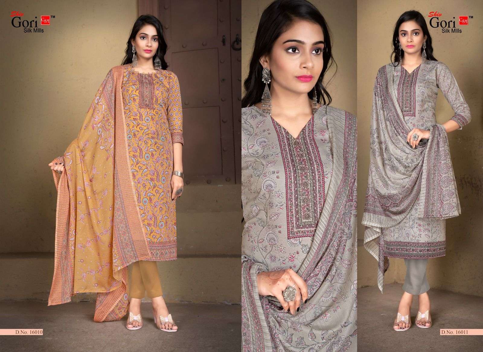 Pakizaa Vol-16 By Shiv Gori Silk Mills 16001 To 16012 Series Beautiful Festive Suits Colorful Stylish Fancy Casual Wear & Ethnic Wear Pure Cotton Dresses At Wholesale Price