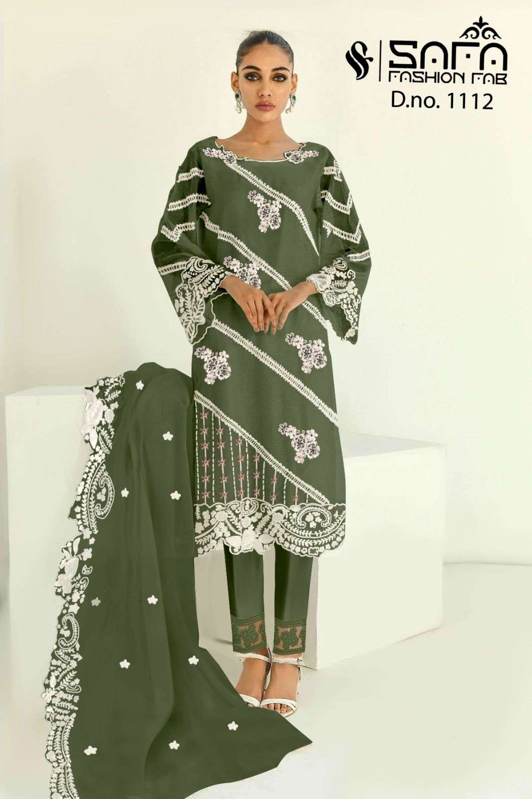 Safa 1112 Colours By Safa Fashion 1112-A To 1112-D Series Beautiful Pakistani Suits Stylish Colorful Fancy Casual Wear & Ethnic Wear Heavy Georgette Embroidered Dresses At Wholesale Price