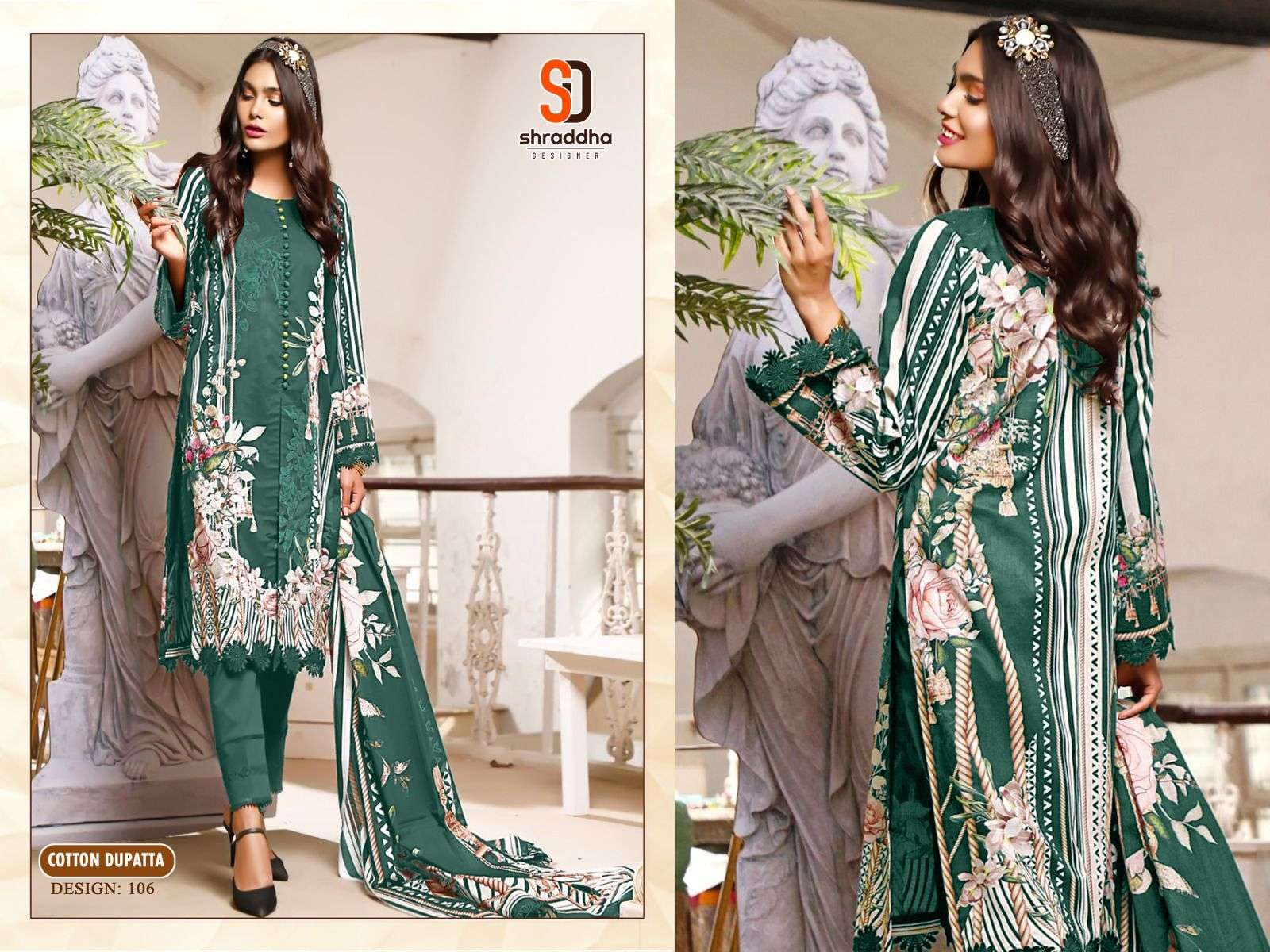 MAHGUL 106 COLOURS BY SHRADDHA DESIGNER 106-A TO 106-D SERIES BEAUTIFUL  PAKISTANI SUITS STYLISH