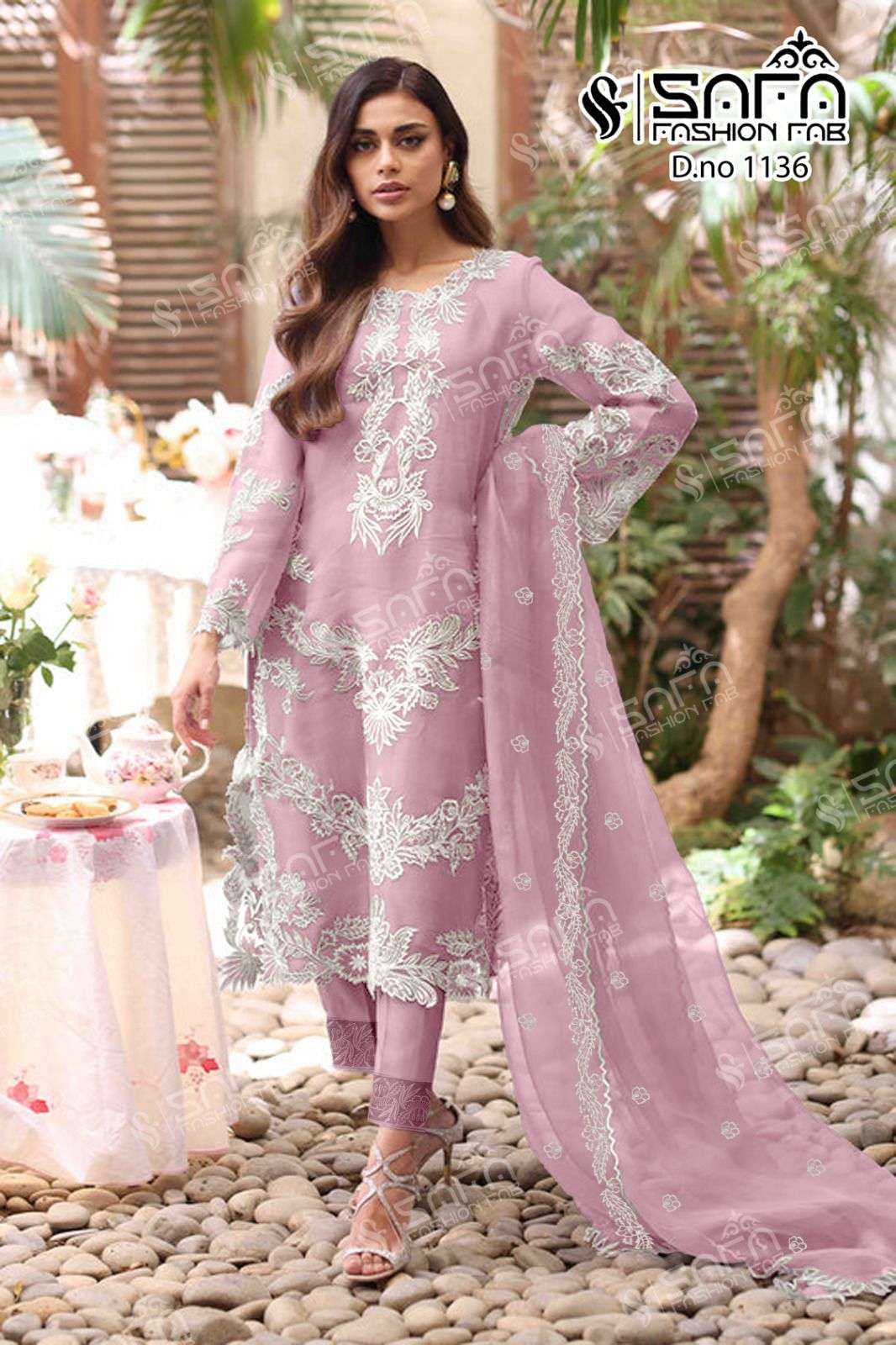 Safa 1136 Colours By Safa Fashion 1136-A To 1136-C Series Beautiful Pakistani Suits Stylish Colorful Fancy Casual Wear & Ethnic Wear Heavy Georgette Embroidered Dresses At Wholesale Price