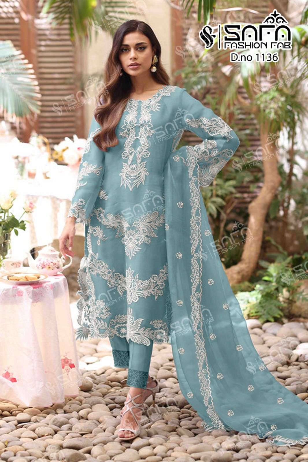 Safa 1136 Colours By Safa Fashion 1136-A To 1136-C Series Beautiful Pakistani Suits Stylish Colorful Fancy Casual Wear & Ethnic Wear Heavy Georgette Embroidered Dresses At Wholesale Price