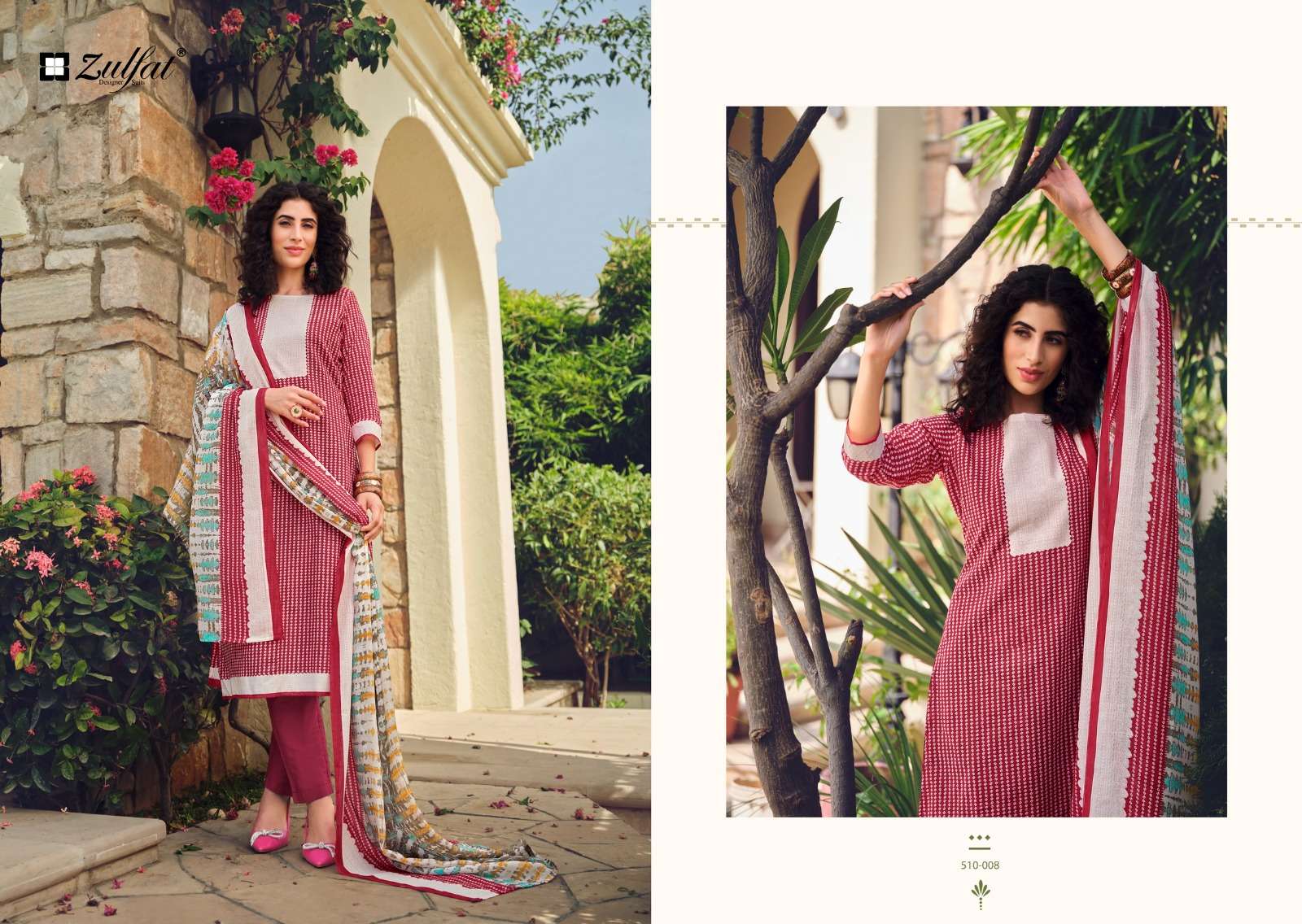 Isabella By Zulfat 510-001 To 510-008 Series Designer Suits Collection Beautiful Stylish Colorful Fancy Party Wear & Occasional Wear Pure Cotton Dresses At Wholesale Price