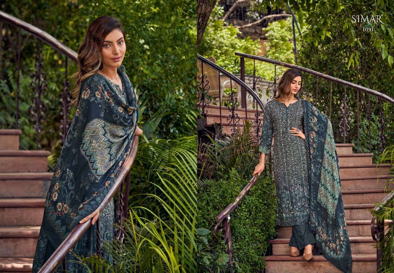 Noura By Glossy 1089 To 1096 Series Beautiful Festive Suits Stylish Colorful Fancy Casual Wear & Ethnic Wear Viscose Muslin Print Dresses At Wholesale Price