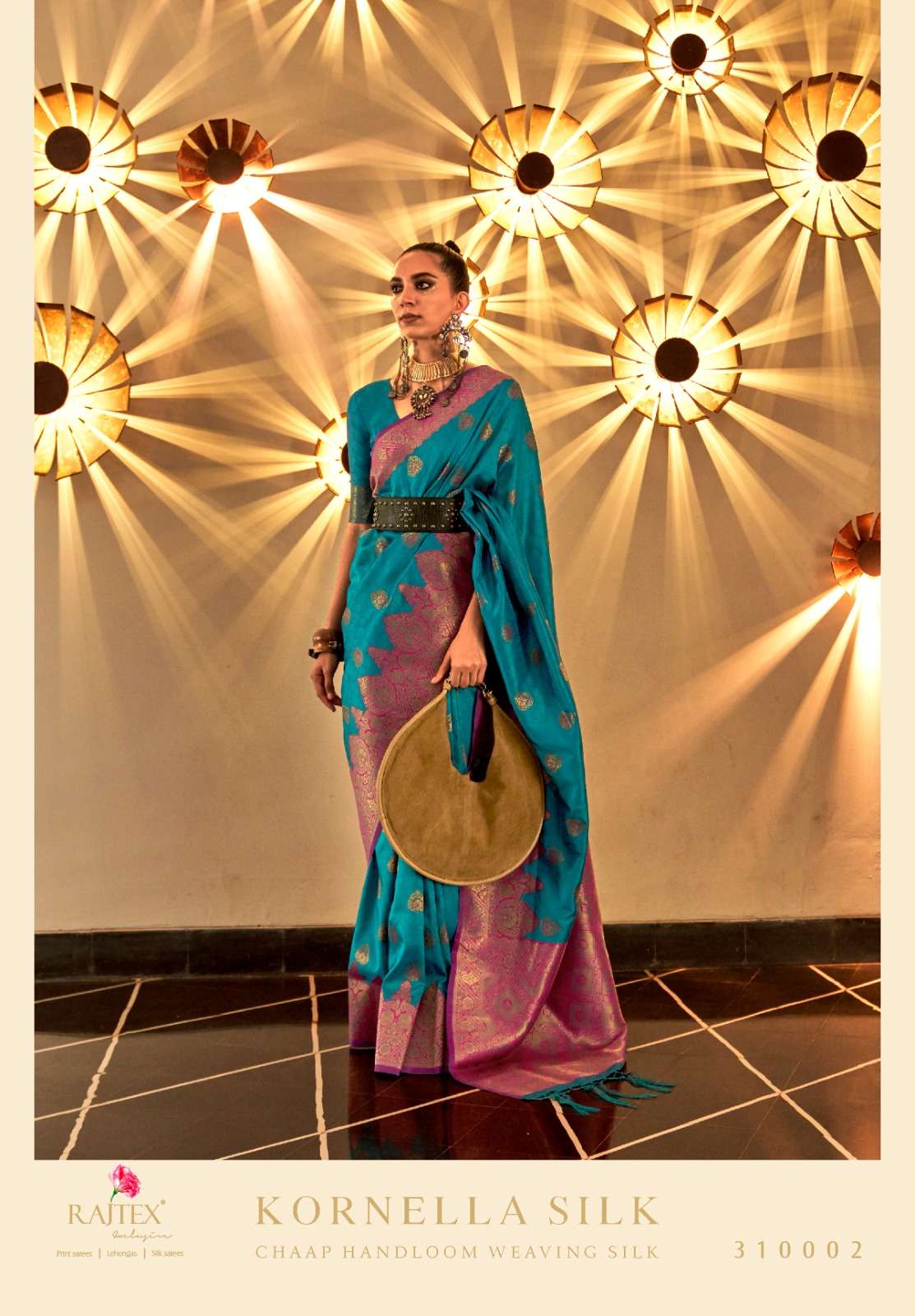 Kornella Silk By Raj Tex 310001 To 310006 Series Indian Traditional Wear Collection Beautiful Stylish Fancy Colorful Party Wear & Occasional Wear Handloom Silk Sarees At Wholesale Price