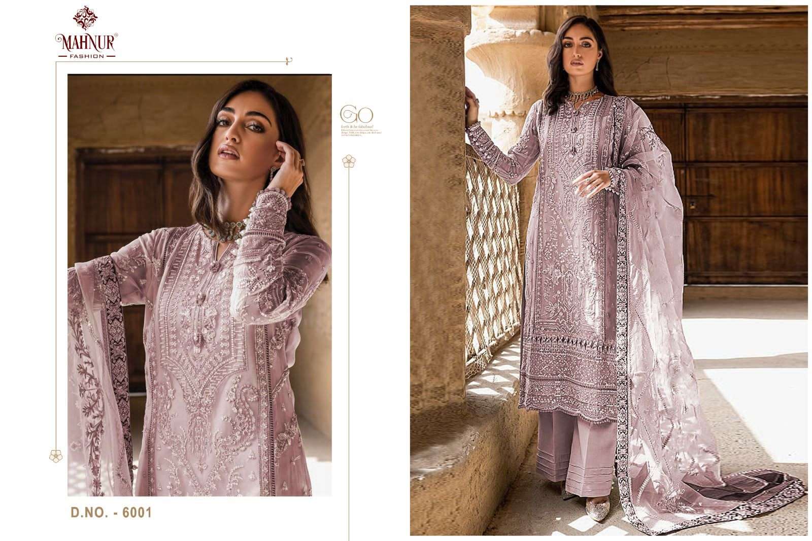 Emaan Adeel Premium Collection Vol-6 By Mahnur Fashion 6001 To 6002 Series Beautiful Winter Collection Pakistani Suits Stylish Fancy Colorful Casual Wear & Ethnic Wear Heavy Organza Embroidery Dresses At Wholesale Price