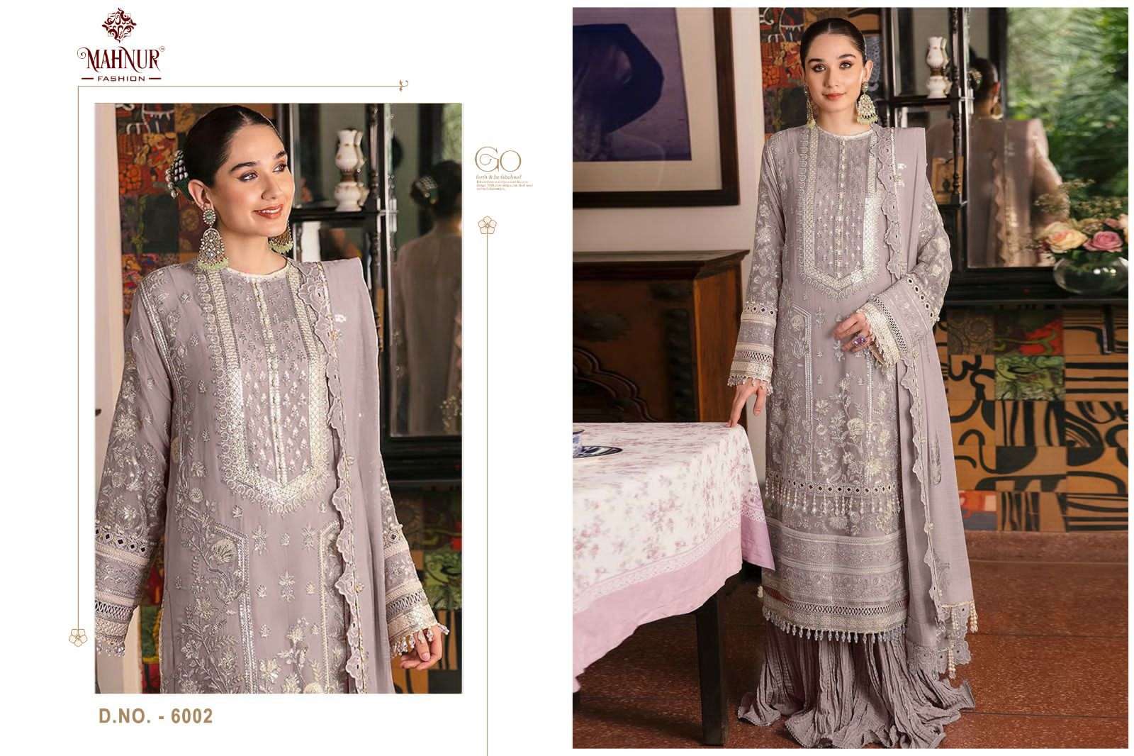 Emaan Adeel Premium Collection Vol-6 By Mahnur Fashion 6001 To 6002 Series Beautiful Winter Collection Pakistani Suits Stylish Fancy Colorful Casual Wear & Ethnic Wear Heavy Organza Embroidery Dresses At Wholesale Price
