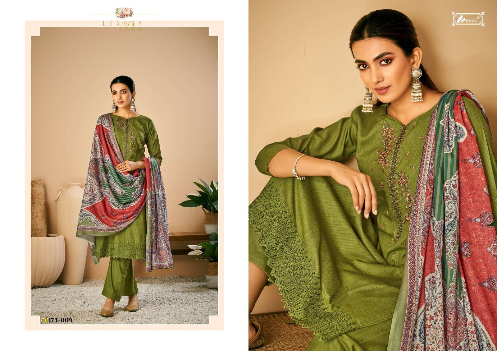 Seerat Vol-2 By Kesar 173-001 To 173-006 Series Beautiful Suits Colorful Stylish Fancy Casual Wear & Ethnic Wear Pure Lawn Cotton Dresses At Wholesale Price