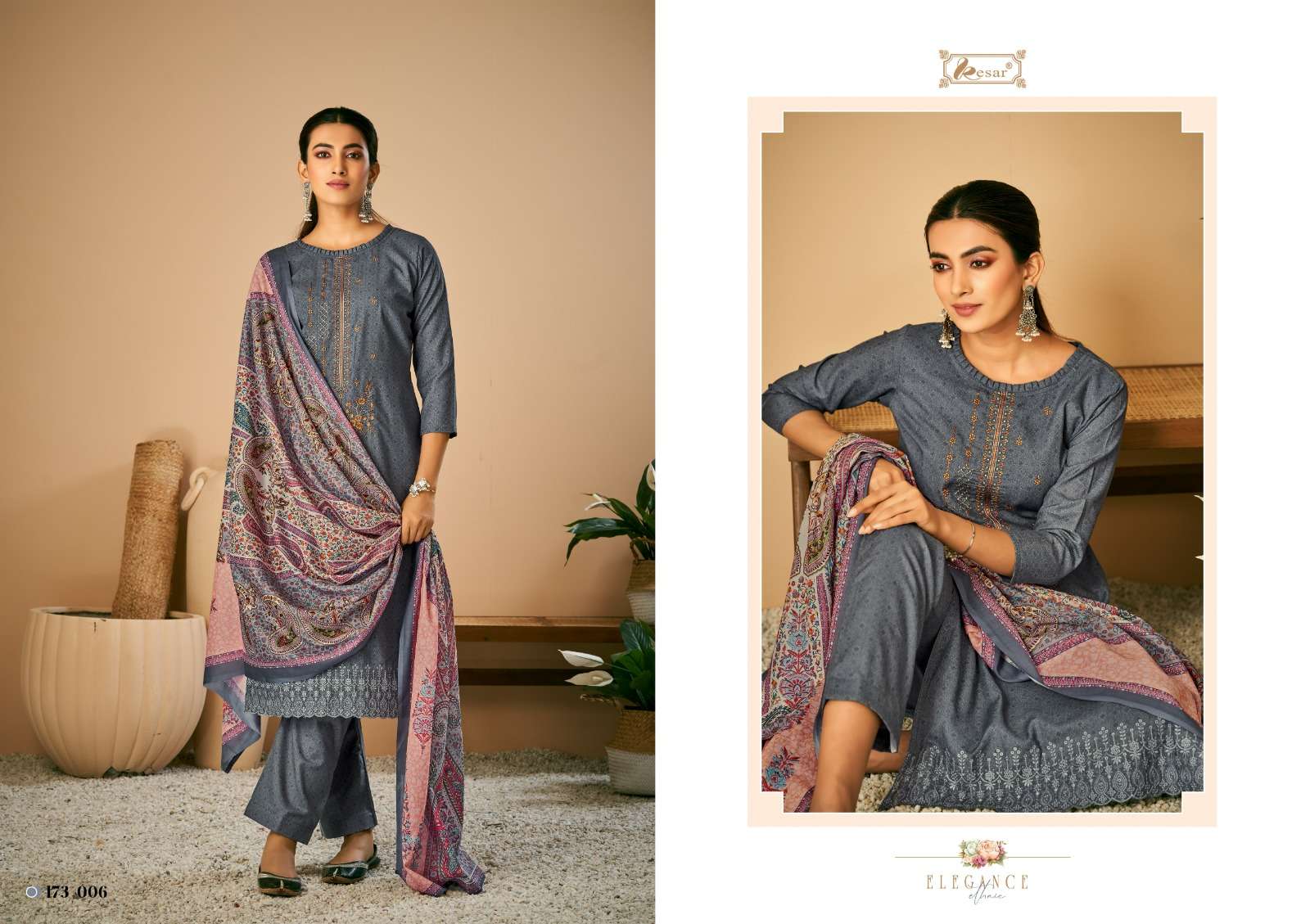 Seerat Vol-2 By Kesar 173-001 To 173-006 Series Beautiful Suits Colorful Stylish Fancy Casual Wear & Ethnic Wear Pure Lawn Cotton Dresses At Wholesale Price
