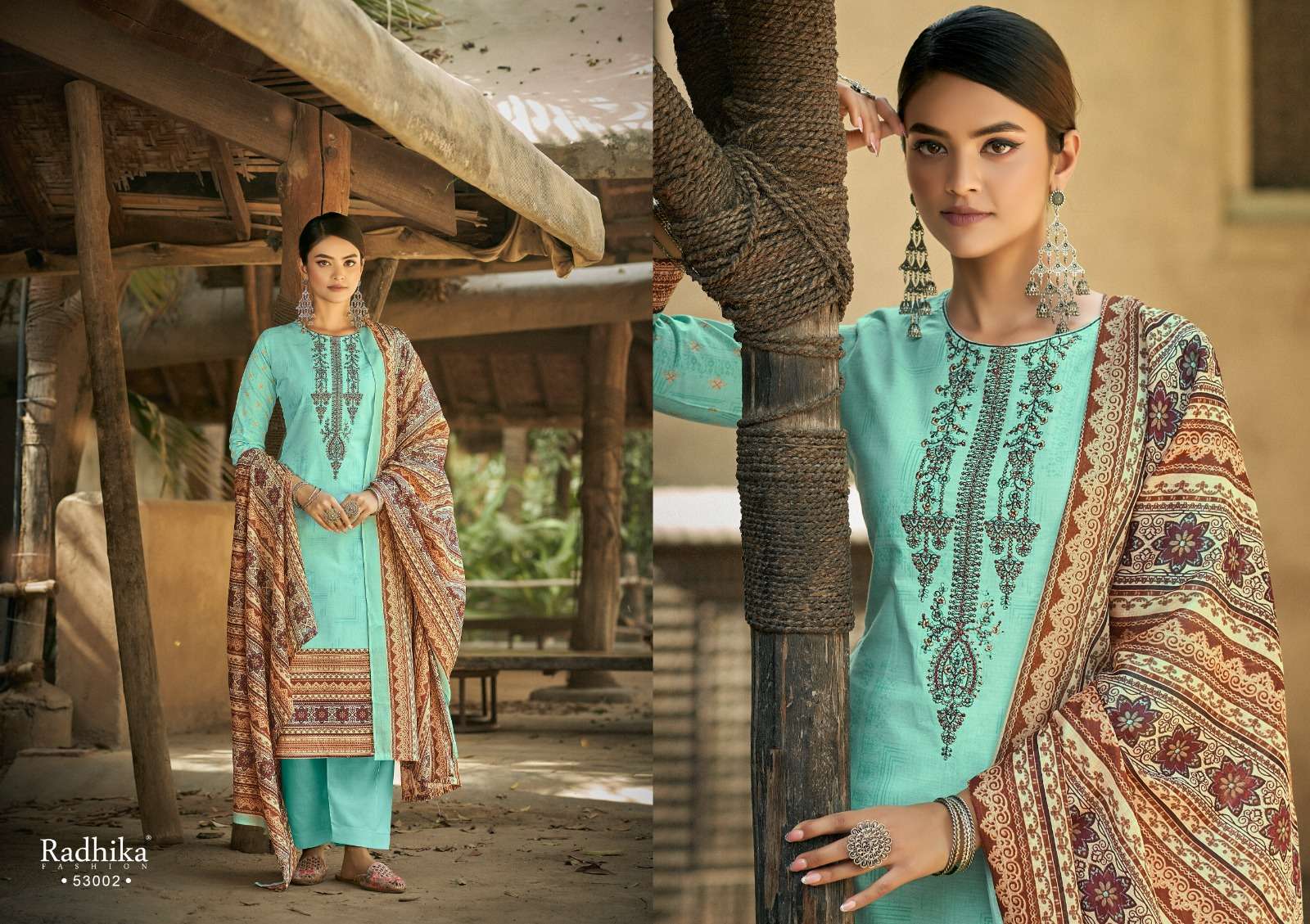 Mussaret Vol-21 By Radhika Fashion 53001 To 53008 Series Beautiful Stylish Festive Suits Fancy Colorful Casual Wear & Ethnic Wear & Ready To Wear Pure Cambric Cotton Print Dresses At Wholesale Price