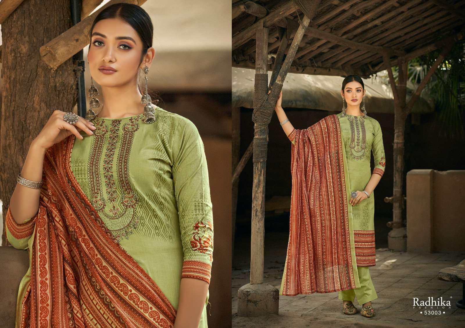 Mussaret Vol-21 By Radhika Fashion 53001 To 53008 Series Beautiful Stylish Festive Suits Fancy Colorful Casual Wear & Ethnic Wear & Ready To Wear Pure Cambric Cotton Print Dresses At Wholesale Price
