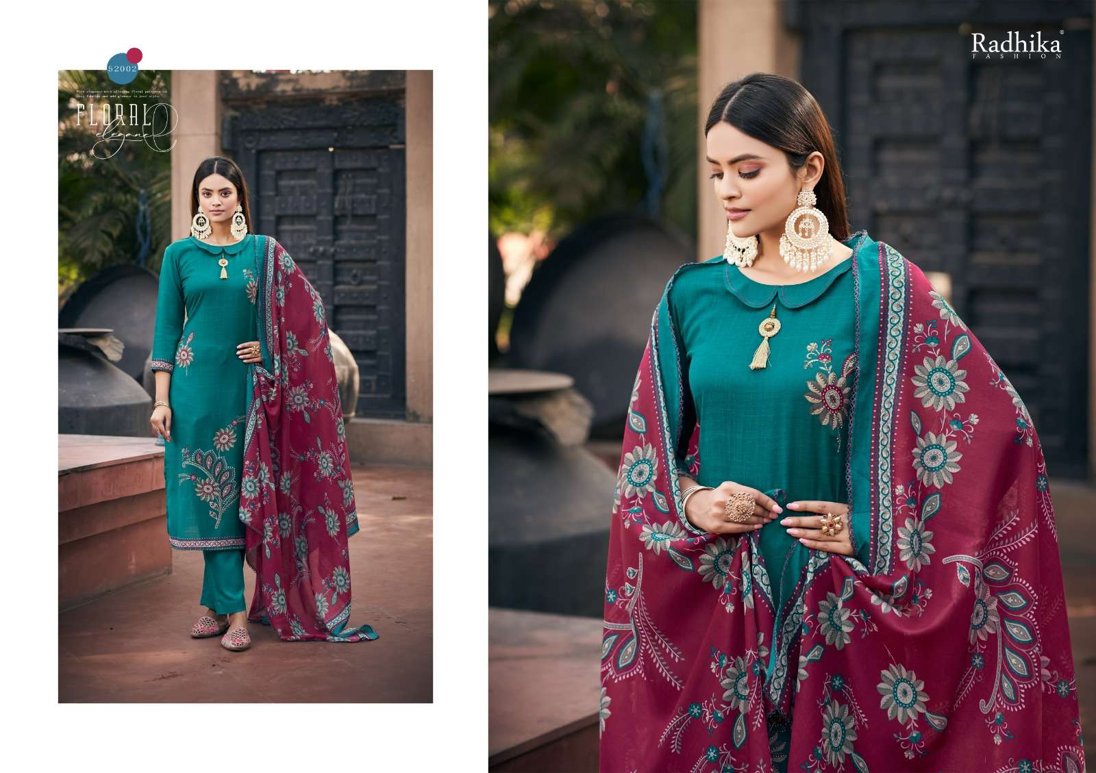 Kenza Vol-9 By Radhika Fashion 52001 To 52008 Series Beautiful Suits Colorful Stylish Fancy Casual Wear & Ethnic Wear Pure Slub Cotton Print Dresses At Wholesale Price