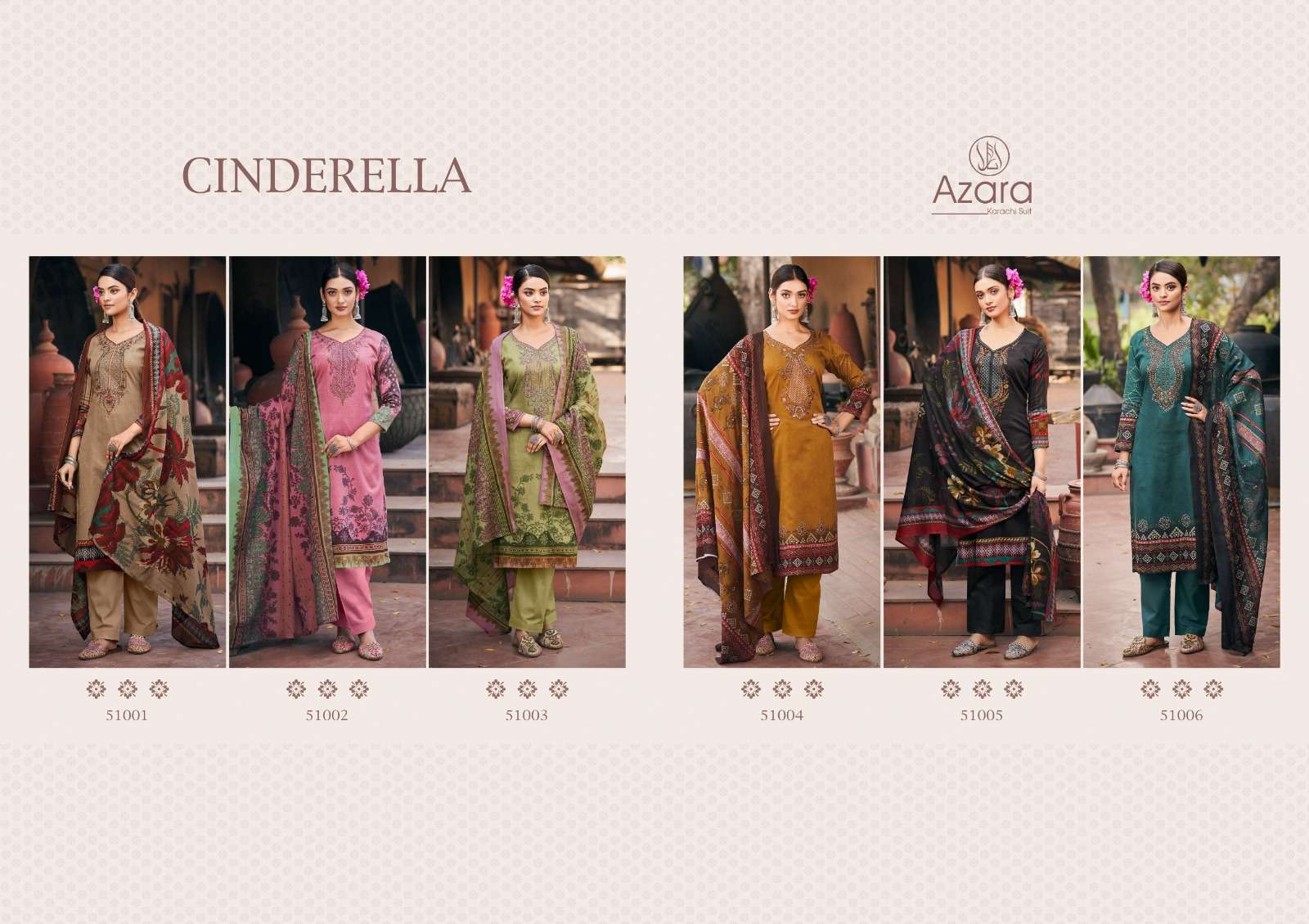 Cinderella By Radhika Fashion 51001 To 51006 Series Beautiful Stylish Suits Fancy Colorful Casual Wear & Ethnic Wear & Ready To Wear Pure Jam Cotton Printed Dresses At Wholesale Price