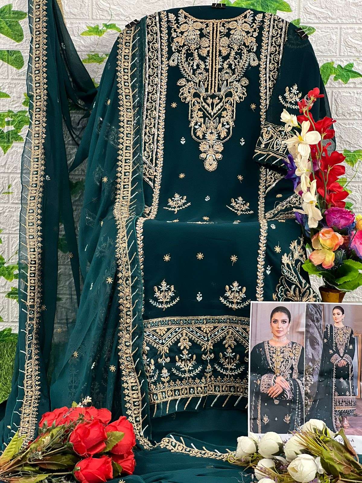 Aaeesha 10115 Colours By Zaha 10115-A To 10115-D Series Beautiful Pakistani Suits Colorful Stylish Fancy Casual Wear & Ethnic Wear Faux Georgette Embroidered Dresses At Wholesale Price