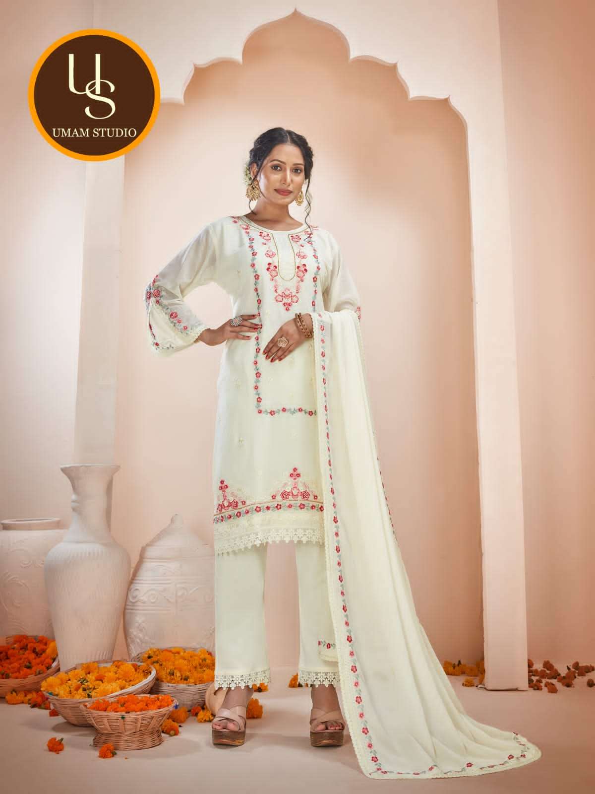 Umam Studio 1001 By Fashid Wholesale Beautiful Pakistani Suits Colorful Stylish Fancy Casual Wear & Ethnic Wear Faux Georgette Dresses At Wholesale Price