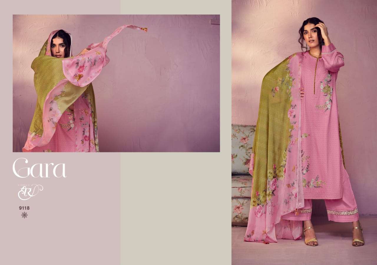 Gara Vol-3 By Kimora Fashion 9111 To 9118 Series Beautiful Stylish Suits Fancy Colorful Casual Wear & Ethnic Wear & Ready To Wear Pure Cotton Satin Dresses At Wholesale Price
