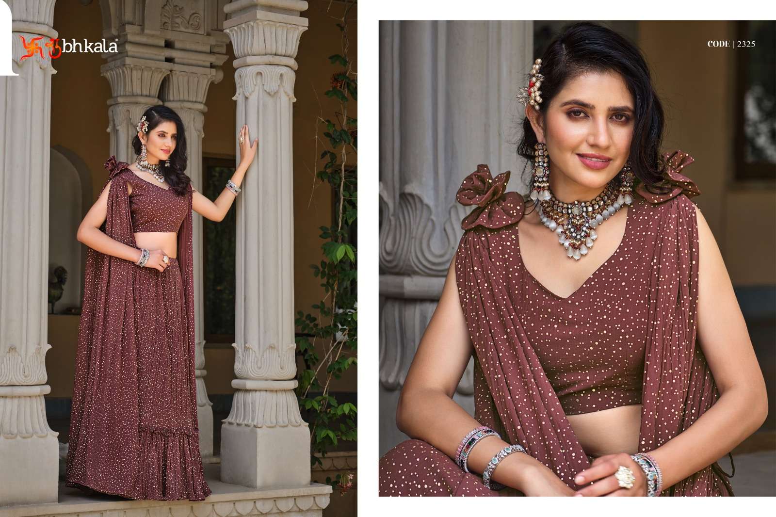 Girly Vol-28 By Shubhkala 2321 To 2326 Series Bridal Wear Collection Beautiful Stylish Colorful Fancy Party Wear & Occasional Wear Georgette Lehengas At Wholesale Price