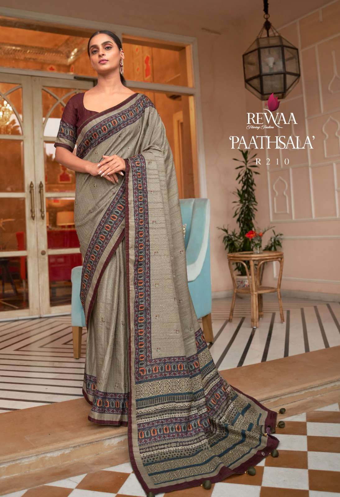 Paathsala By Rewaa 203 To 211 Series Indian Traditional Beautiful Stylish Designer Banarasi Silk Jacquard Embroidered Party Wear Soft Silk Sarees At Wholesale Price