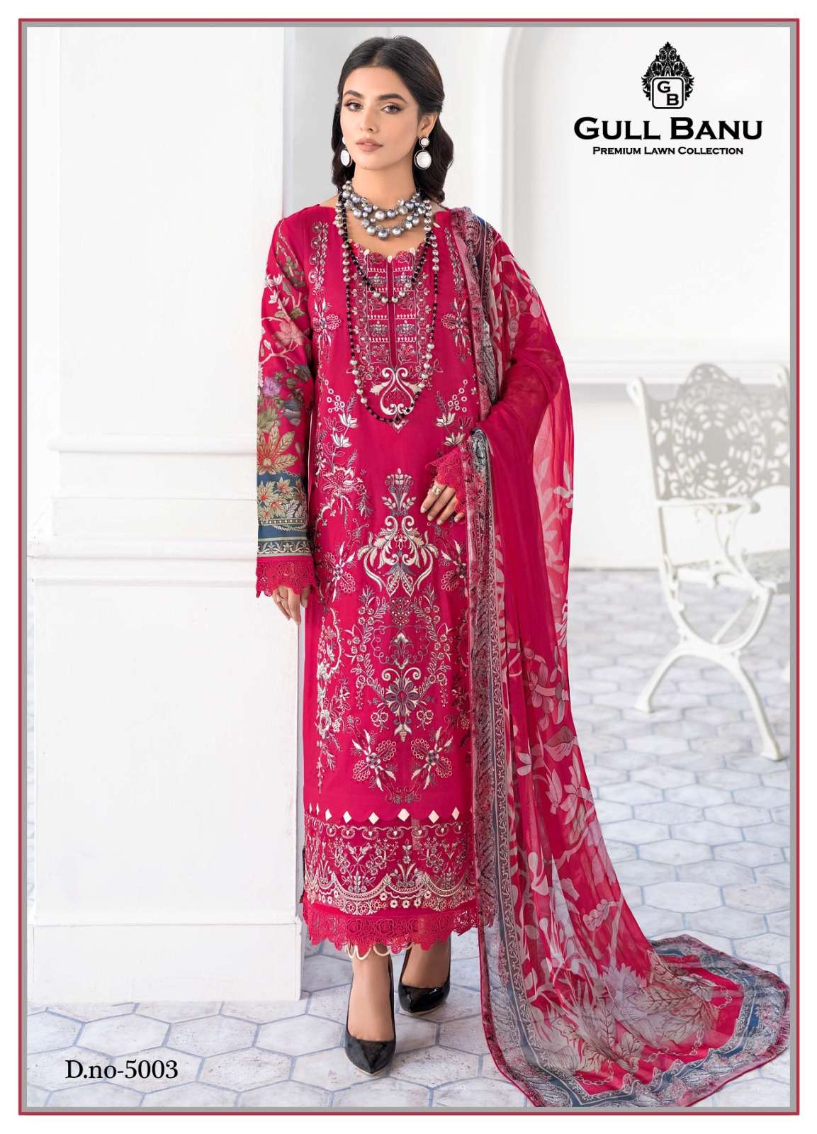 Gull Banu Vol-5 By Gull Aahmed 5001 To 5006 Series Beautiful Festive Suits Colorful Stylish Fancy Casual Wear & Ethnic Wear Pure Lawn Print Dresses At Wholesale Price