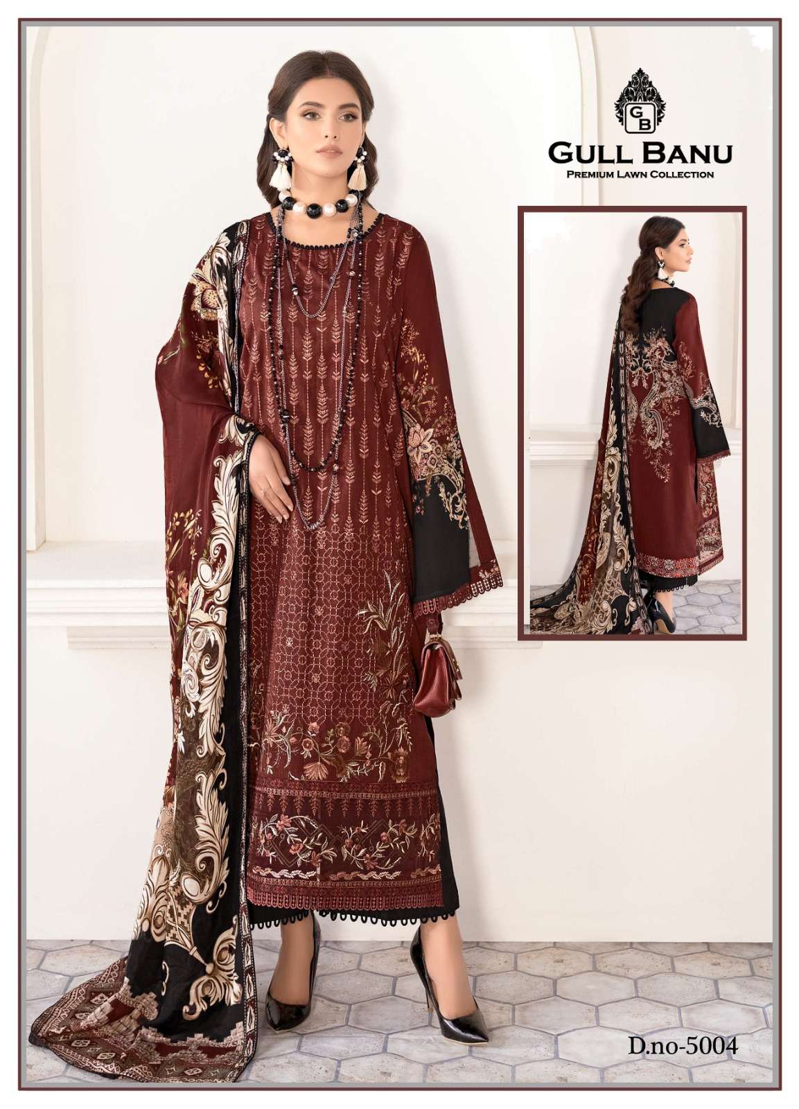 Gull Banu Vol-5 By Gull Aahmed 5001 To 5006 Series Beautiful Festive Suits Colorful Stylish Fancy Casual Wear & Ethnic Wear Pure Lawn Print Dresses At Wholesale Price